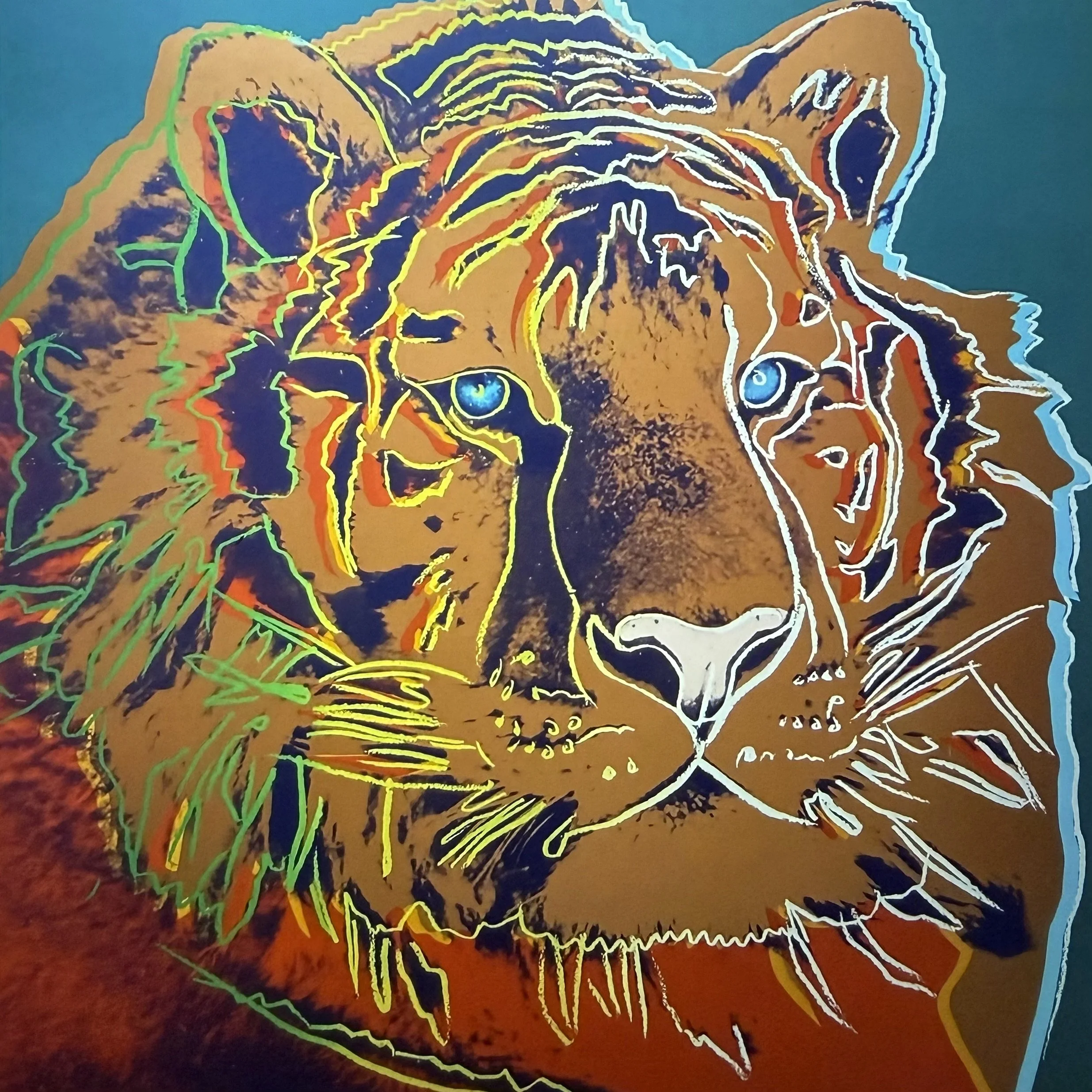 Andy Warhol Endangered Species series of 1983. Siberian Tiger