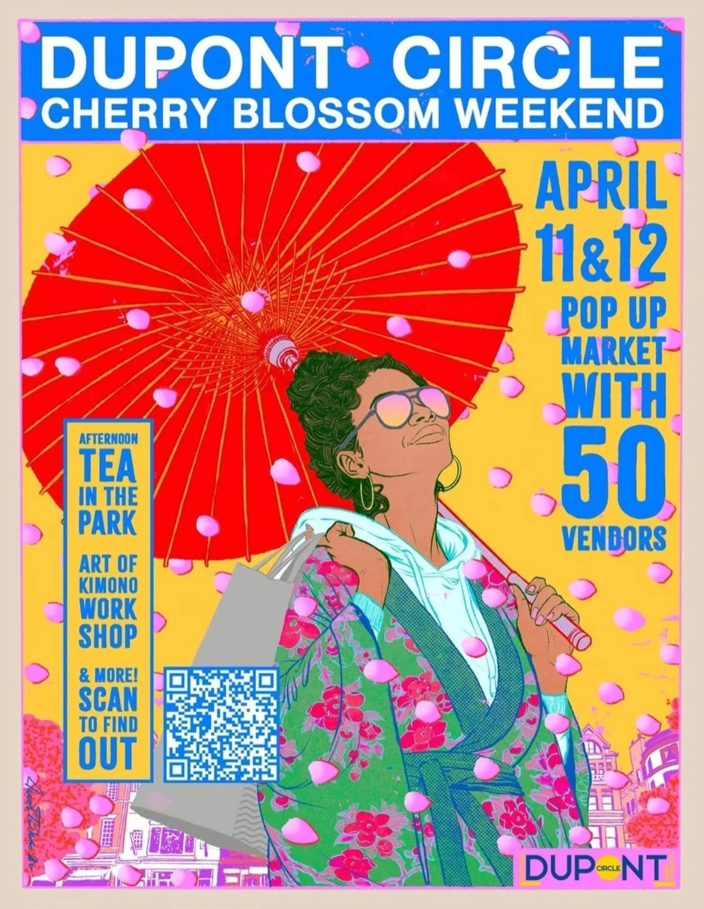 We're so excited to join the DuPont Circle Cherry Blossom Pop Up Market NEXT SUNDAY, APRIL 12th! We'll be there *Sunday only* with some cute spring and floral-themed pieces. Stop by to support local makers, and celebrate the lovely Cherry Blossom sea