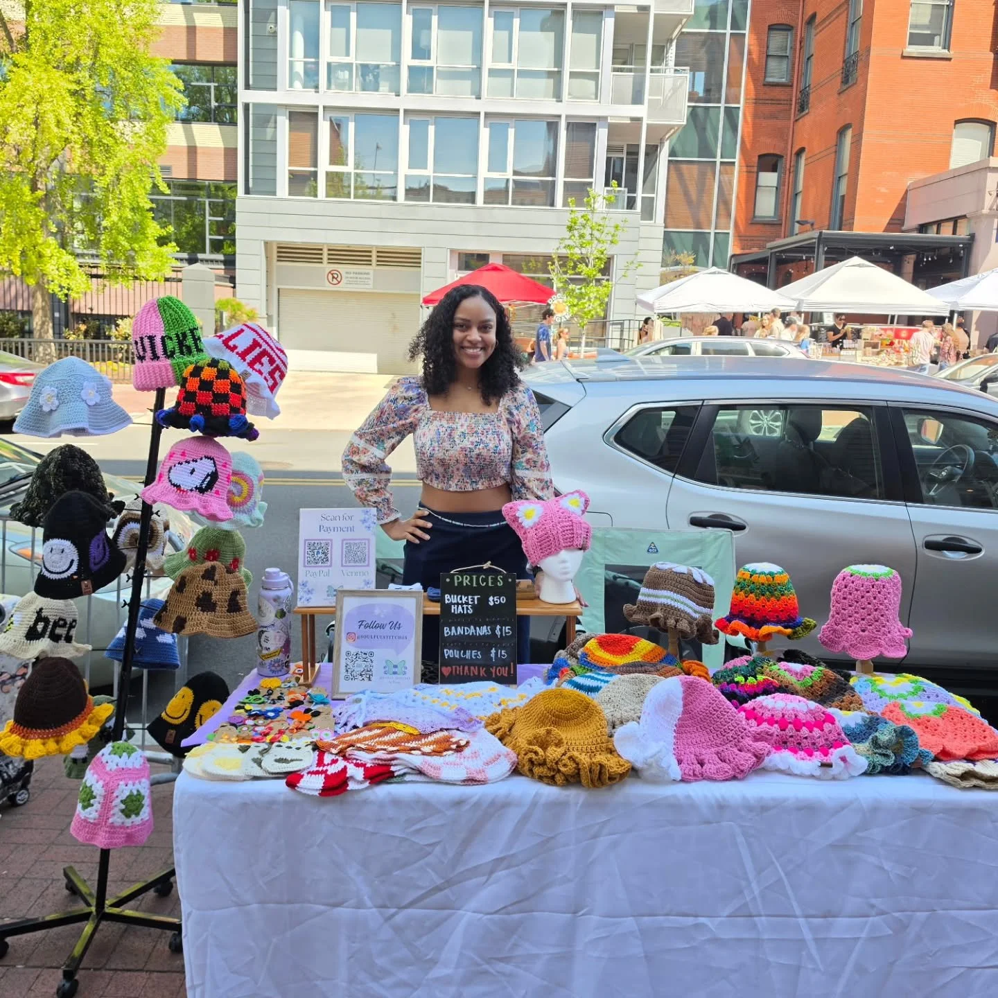 Had a great time vending at @dupont_circle_main_streets Cherry Blossom Pop Up Market this weekend 🌸 I'm truly so grateful for everyone who stopped by and continues to support me ☺️ Stay tuned for details for my next event&ndash;you won't want to mis