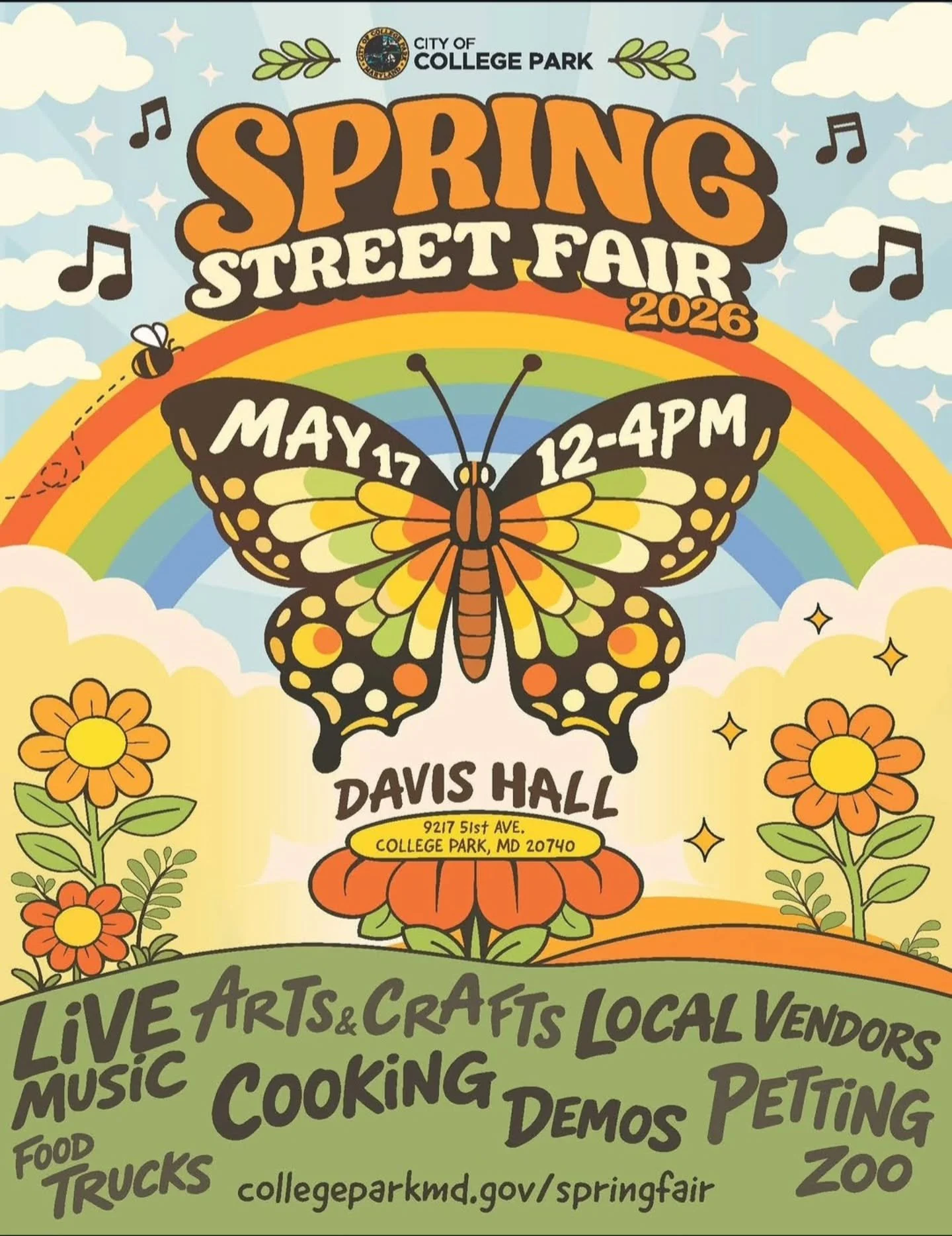 Next Sunday! Come hang with me at the College Park Spring Street Fair 🌼 I sold out of nearly everything at my last event (gratitude!), so I'm working on restocking now. I'll be bringing some new designs :)