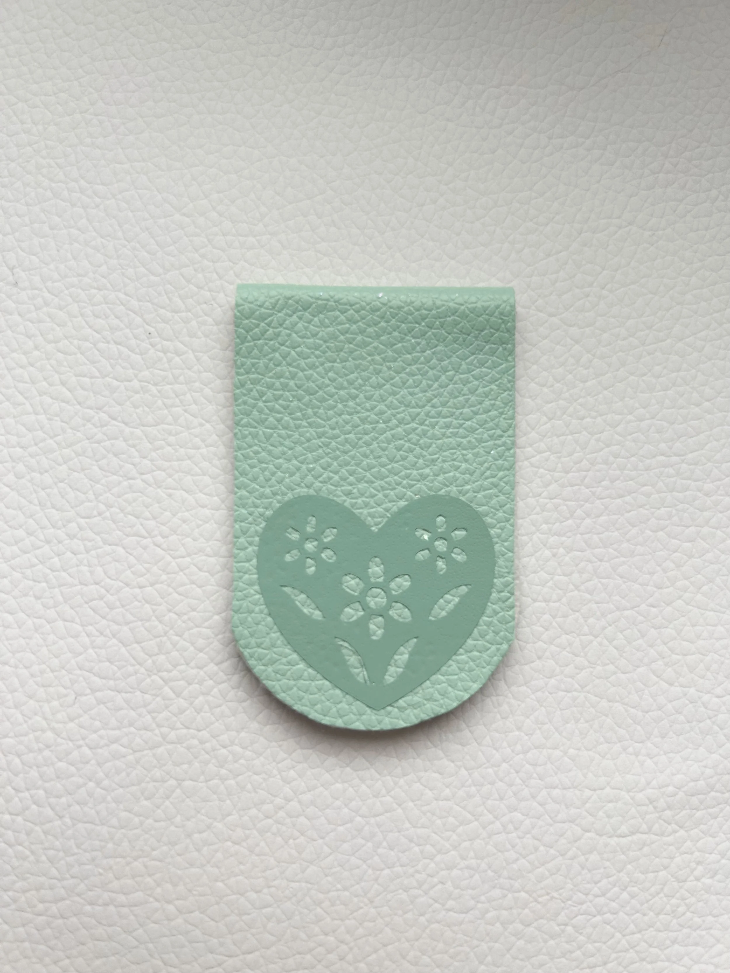 Pastel Green Heart Bloom