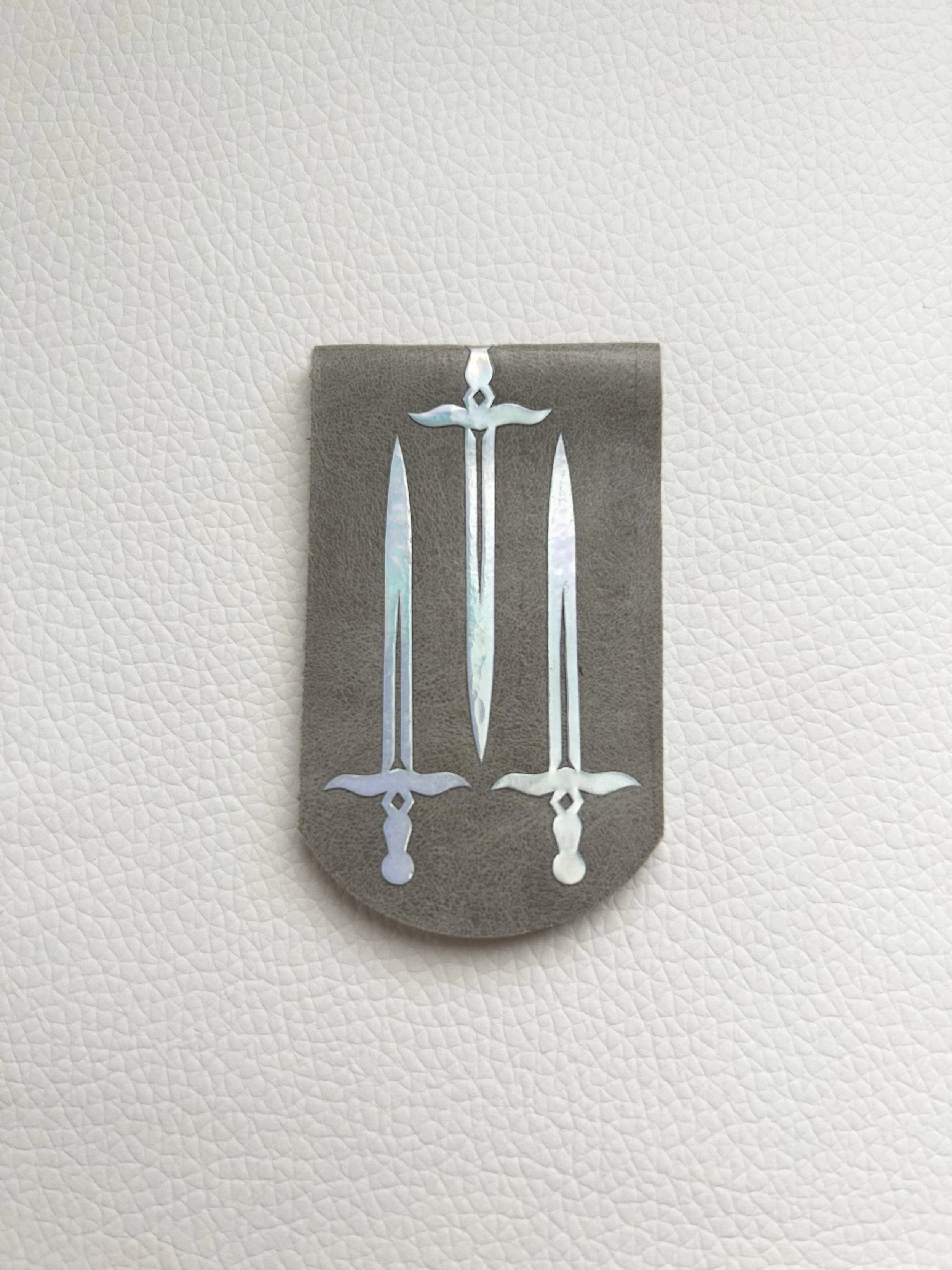 Grey Iridescent Swords