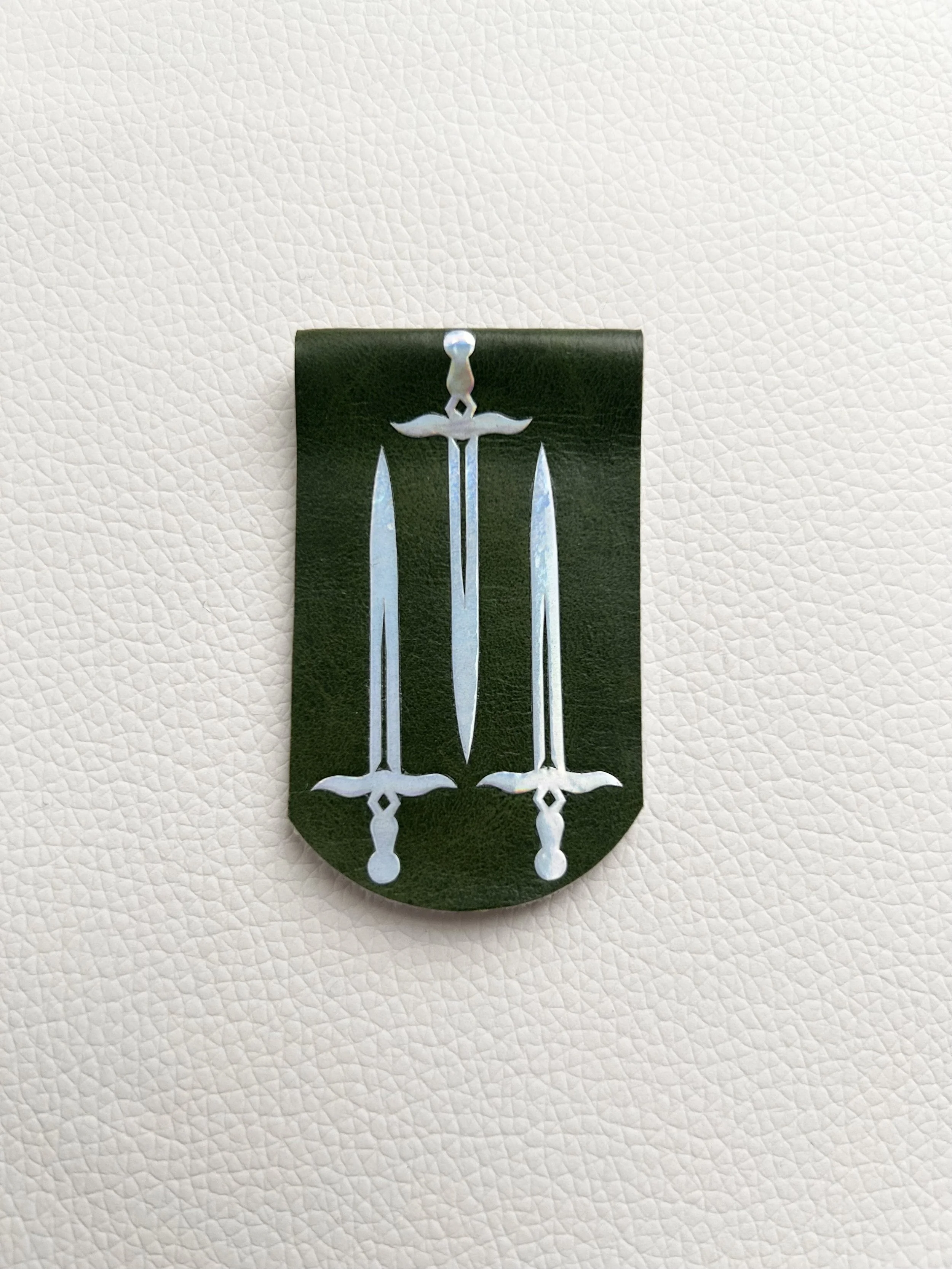 Dark Green Iridescent Swords