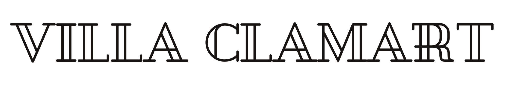 The logo of Villa Clamart, featuring elegant black text on a transparent background.
