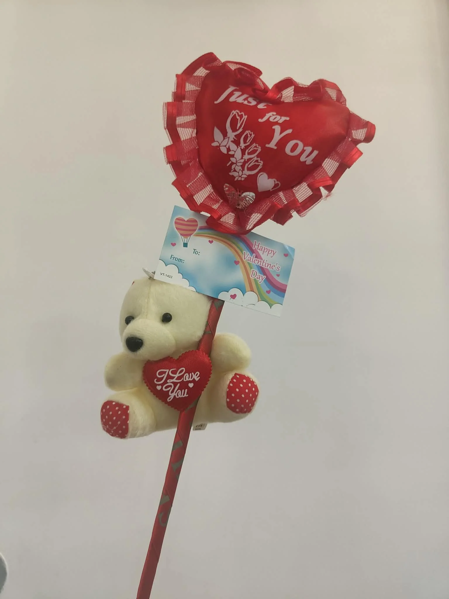 LARGE BEAR HEART STICK