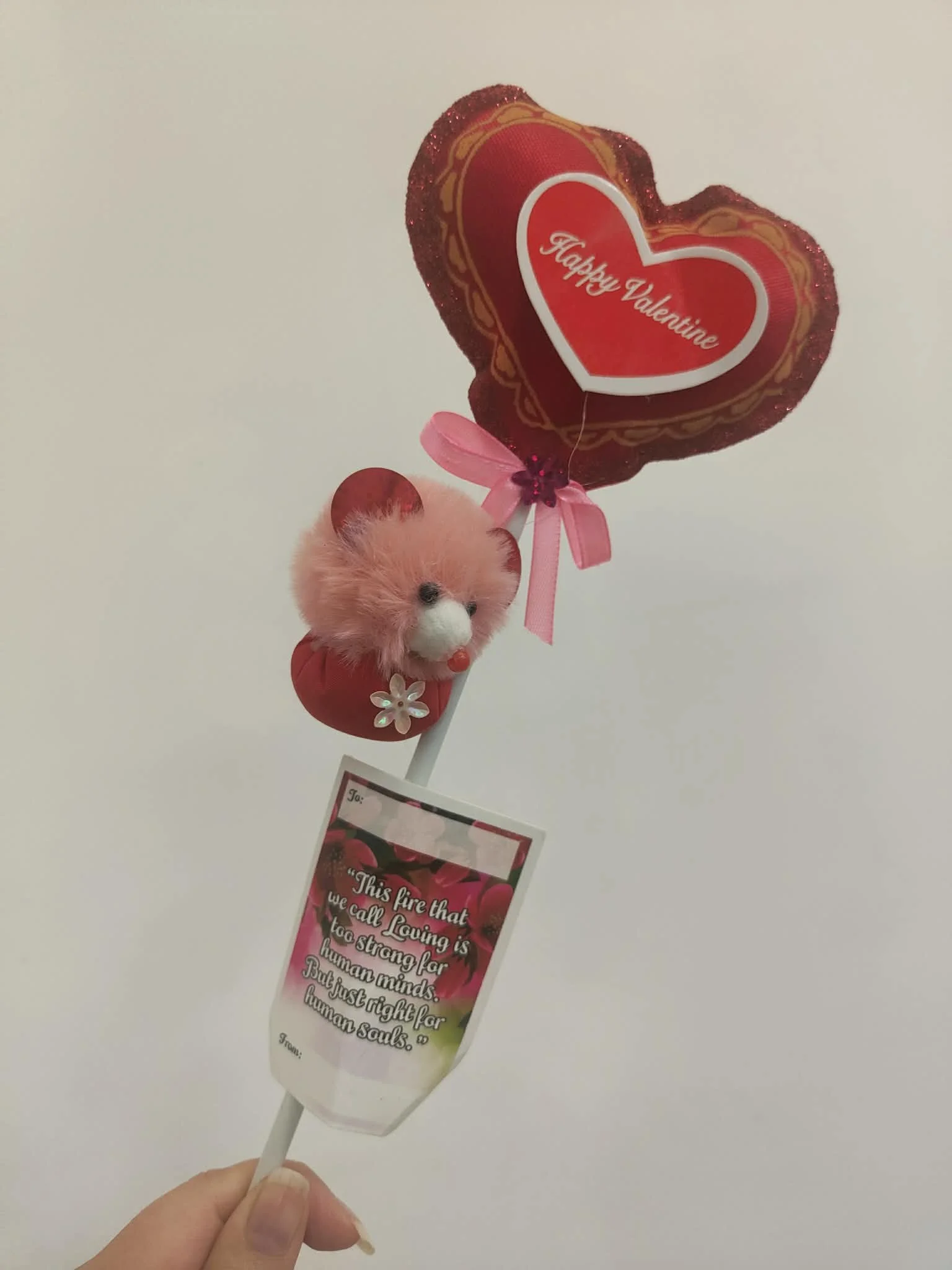 HAPPY VALENTINE HEART STICK
