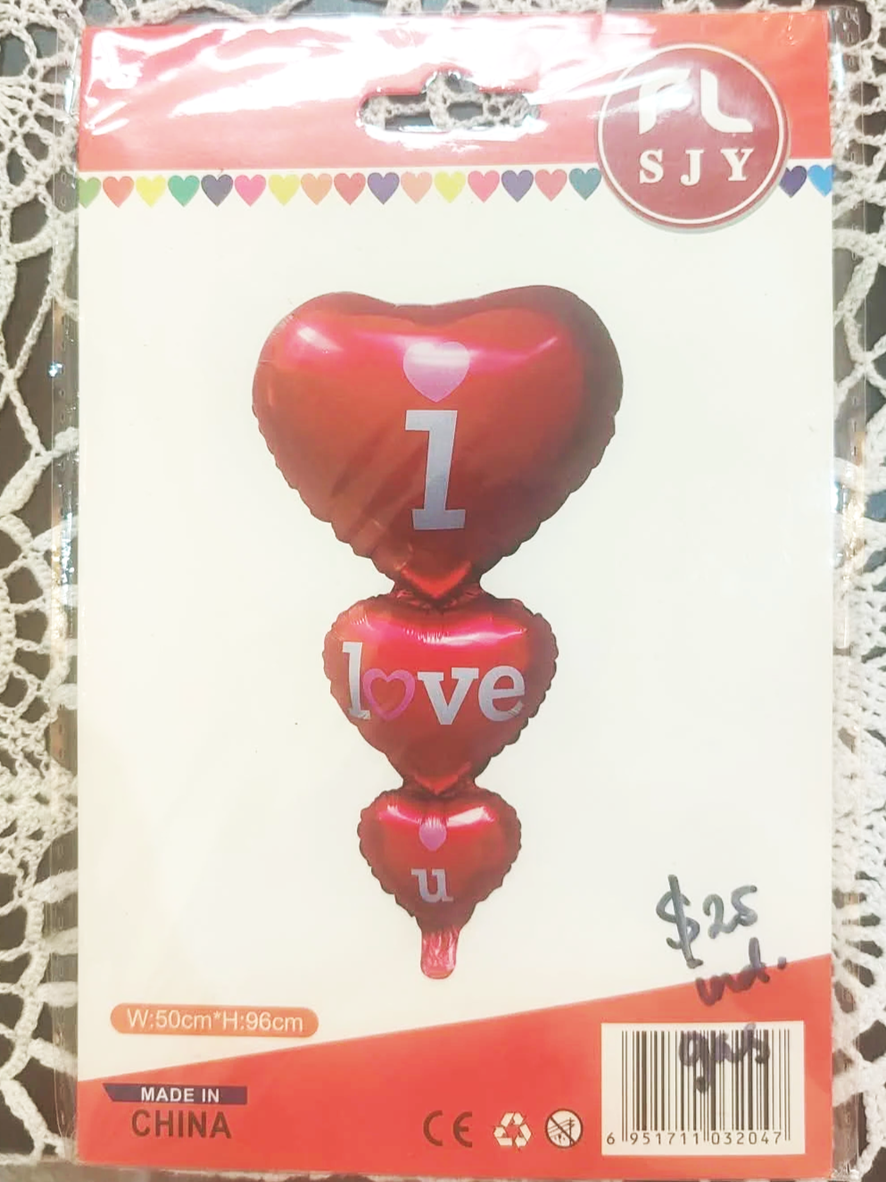 "I LOVE YOU" Balloon