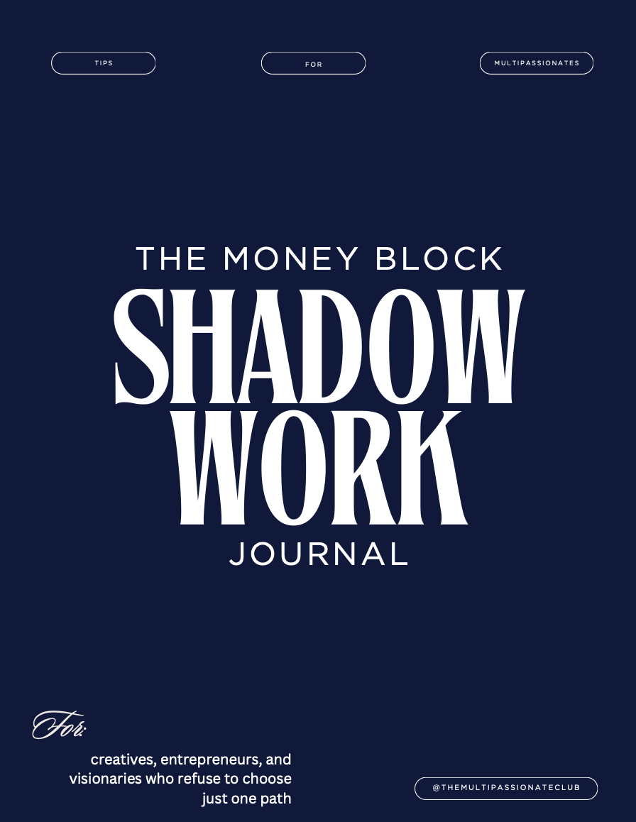 The Money Block Shadow Work Journal