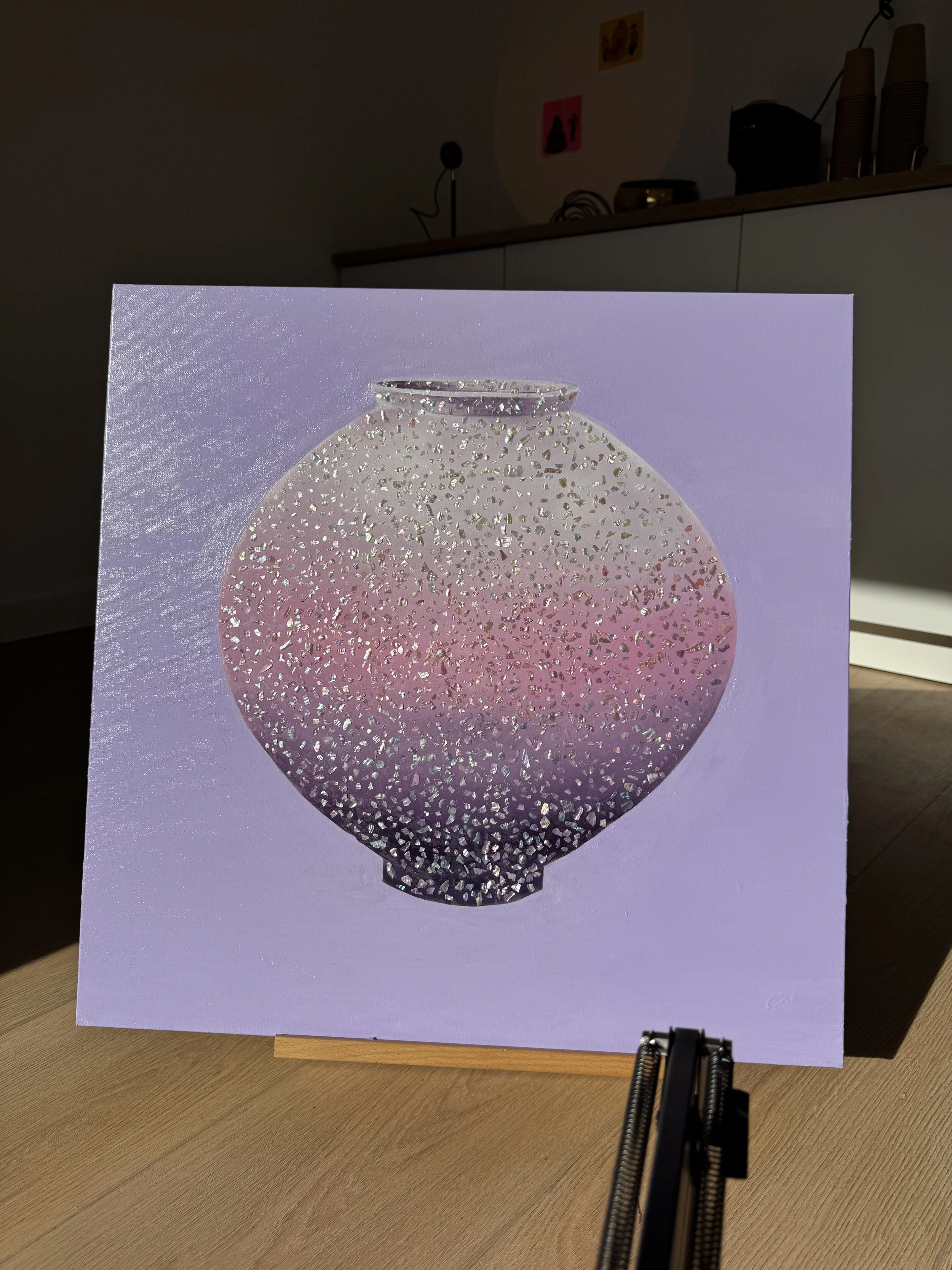 Glittering Moon Jar