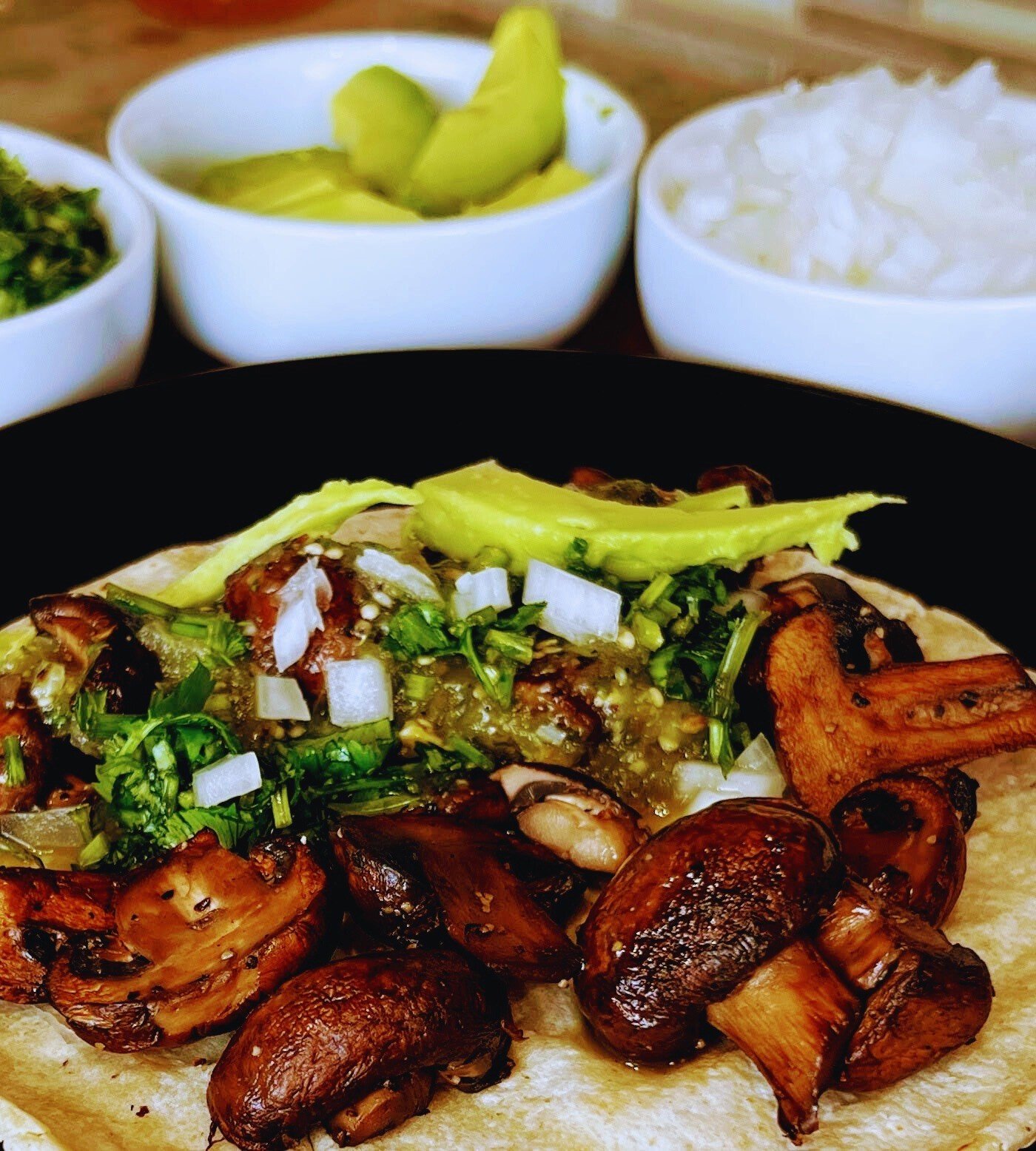 Tacos de Champiñones 