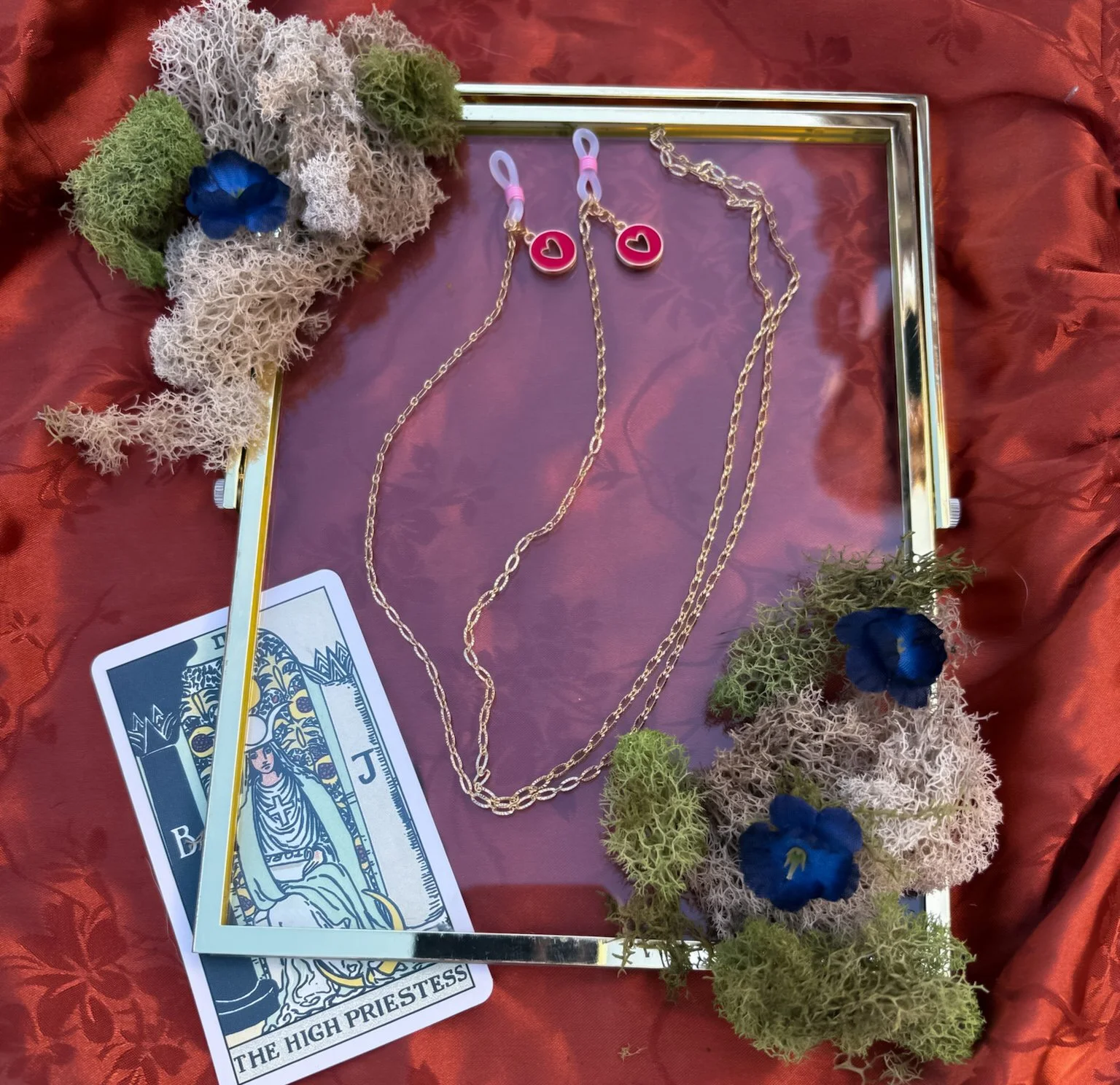 Open Heart Glasses Chain