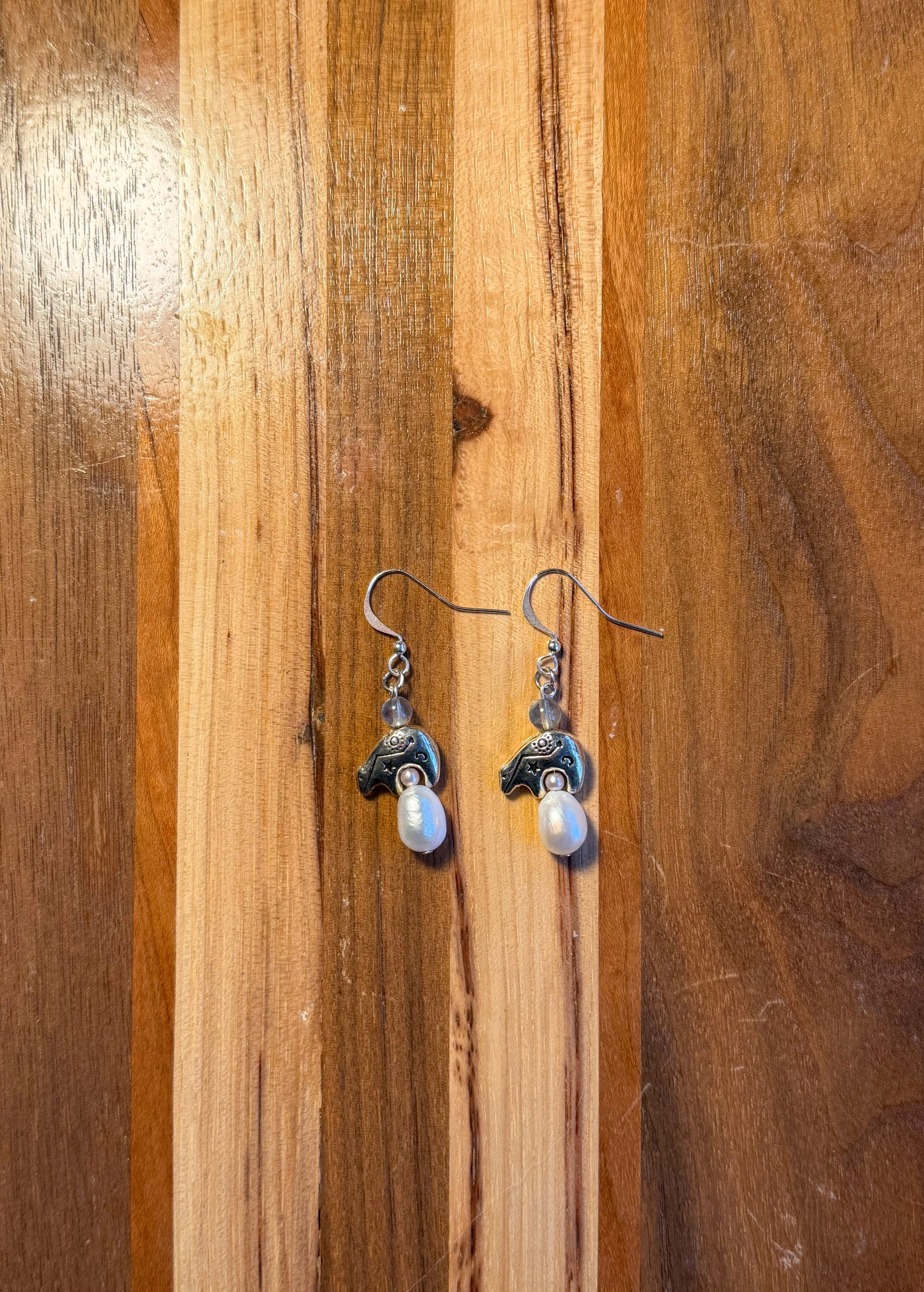 The Lunar Bear Dangle Earrings