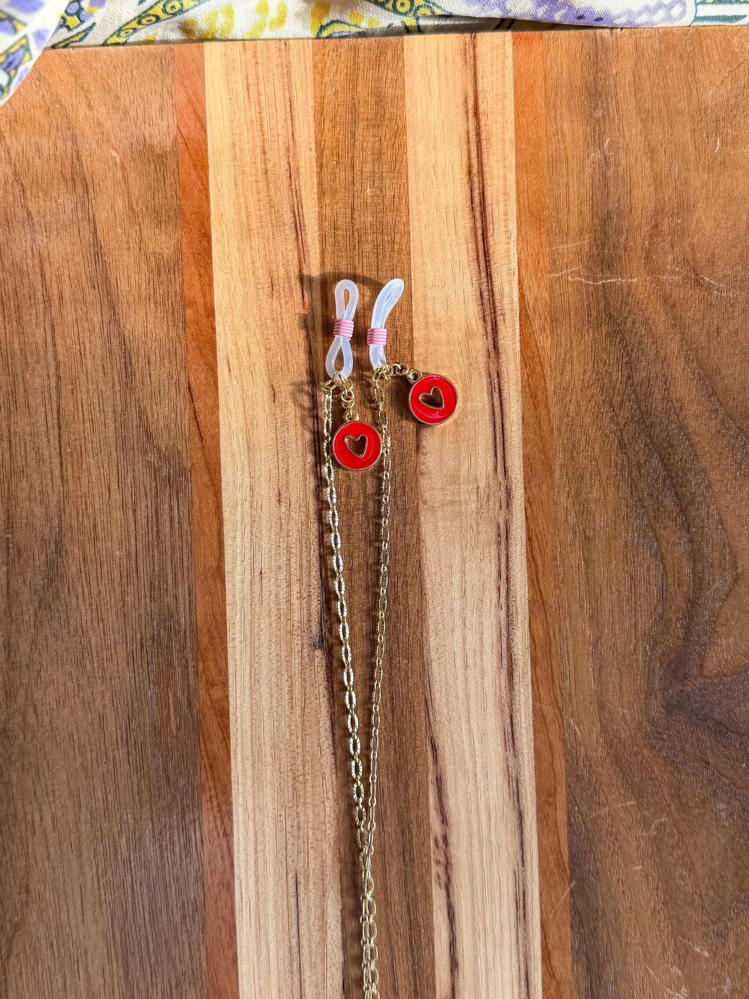 Open Heart Glasses Chain