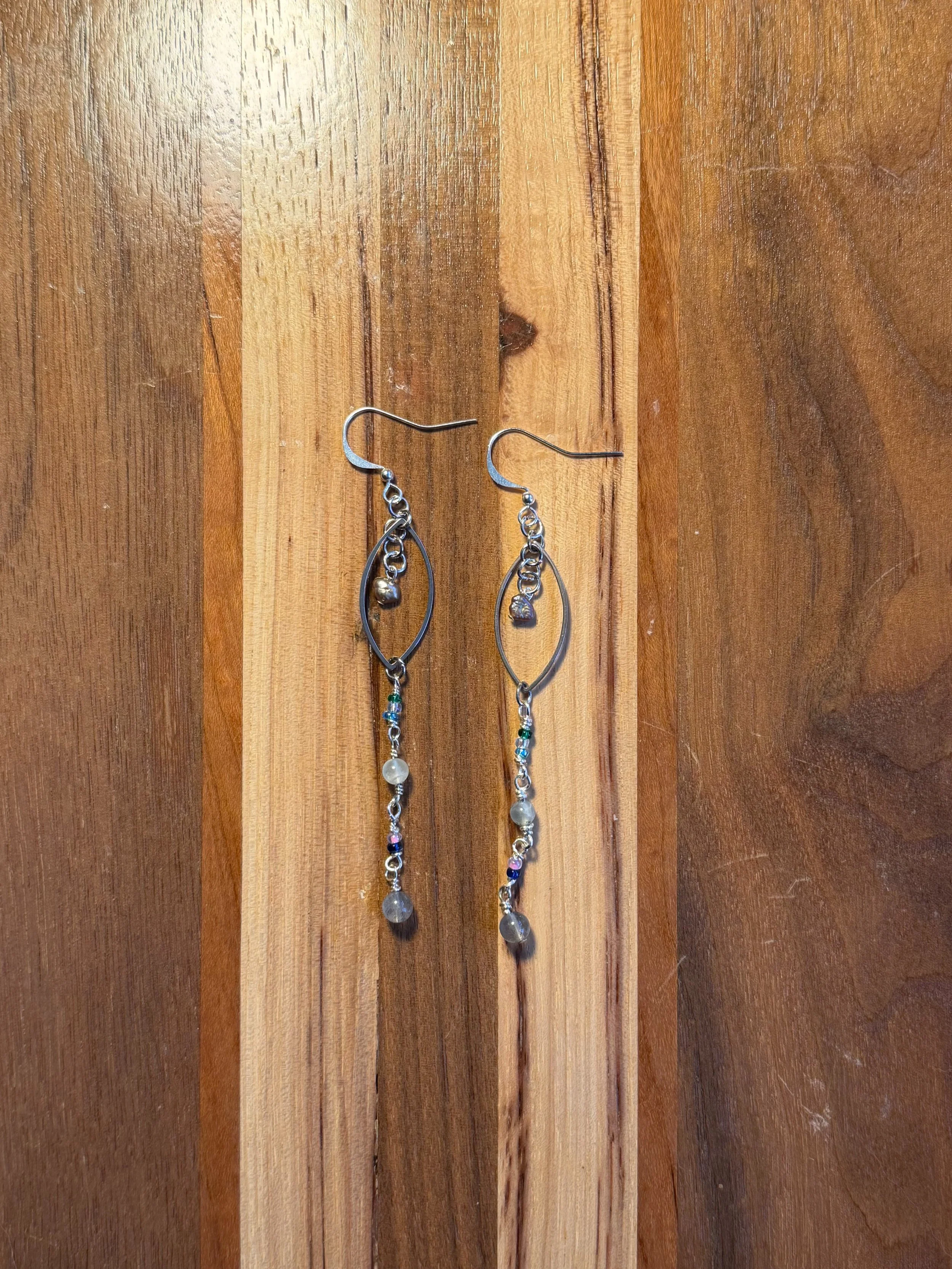 The Lunar Halo Dangle Earrings