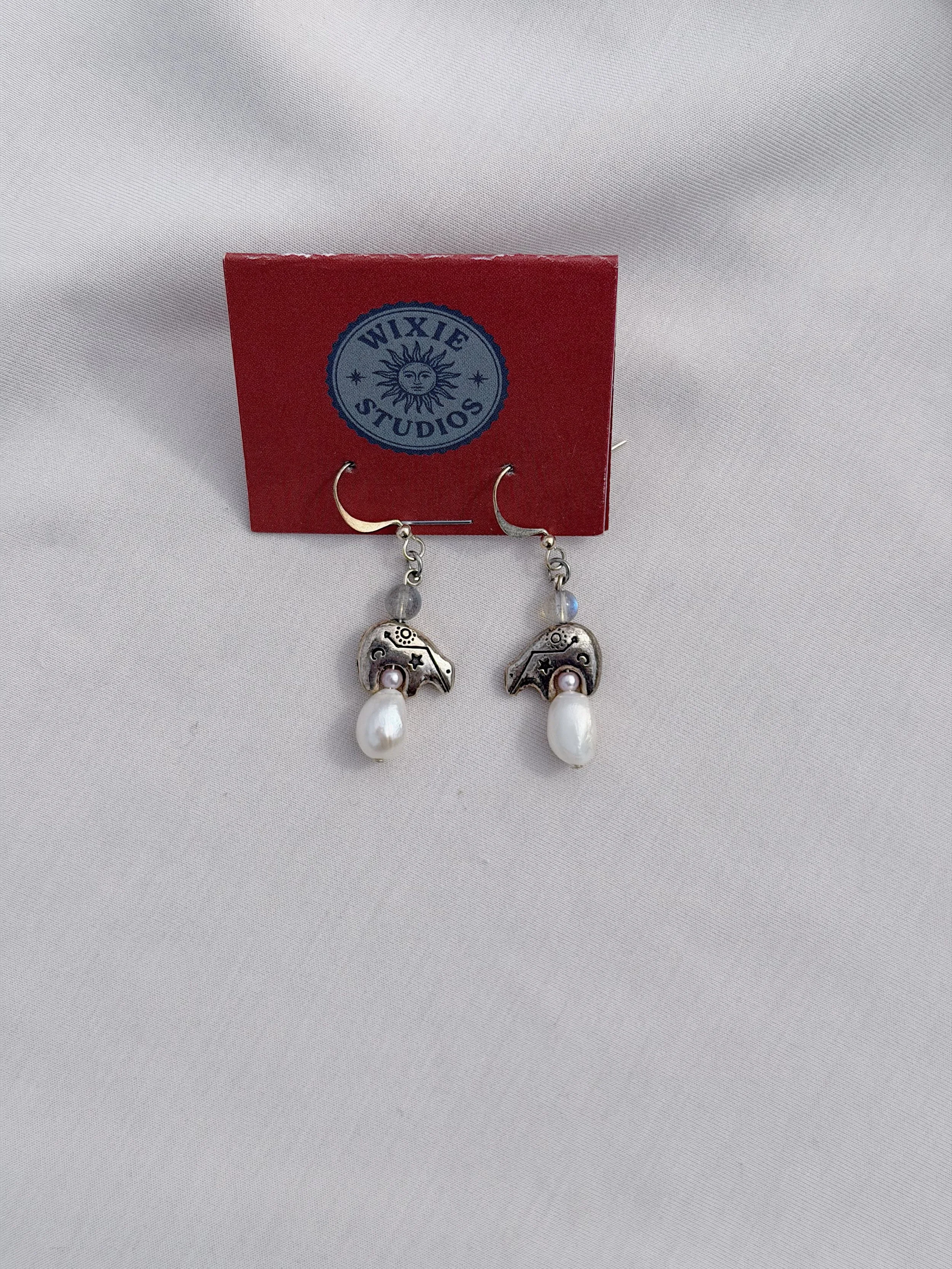 The Lunar Bear Dangle Earrings