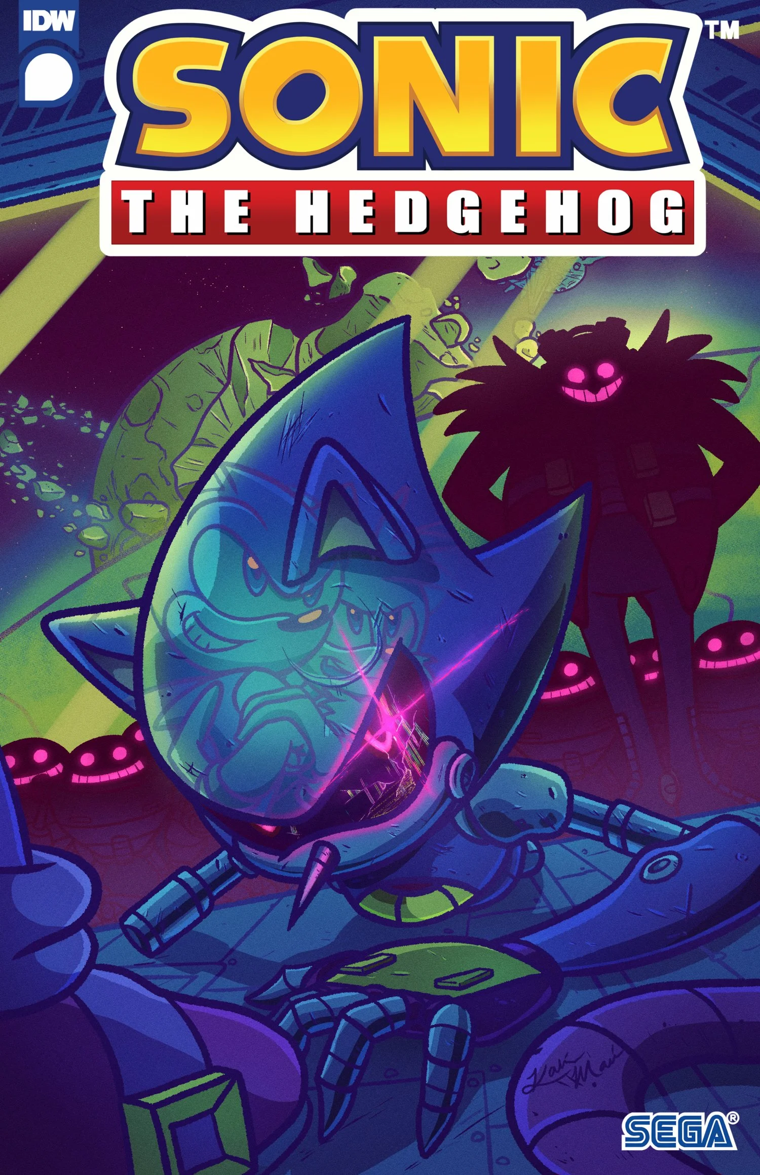  Fan made mock up comic cover idea for IDW Sonic Comics.   