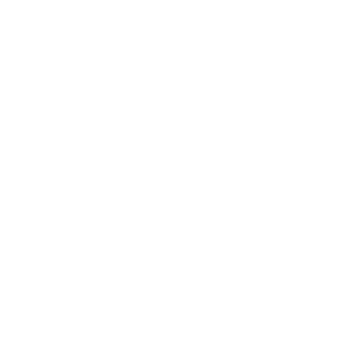 Two white outlined hearts overlapping on a black background.