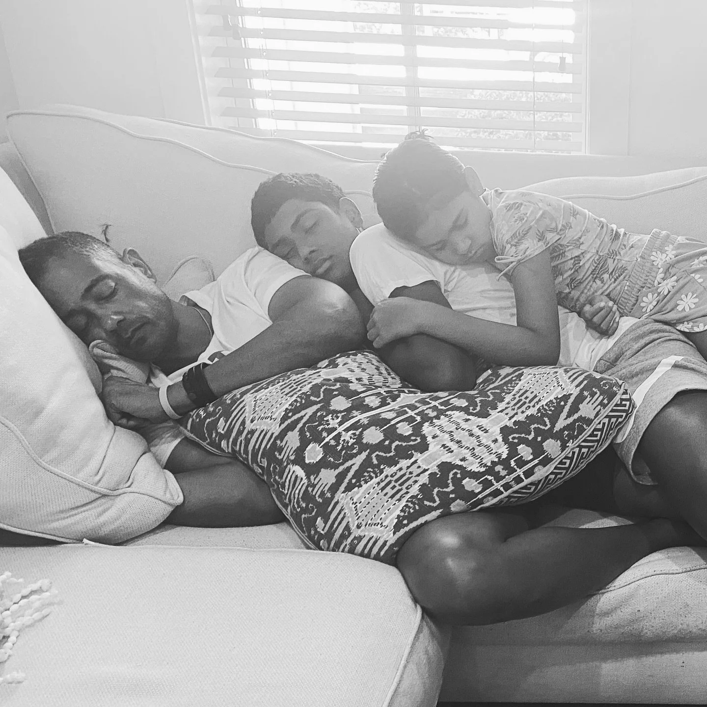 Day at the beach turns into turtle naps on the couch.