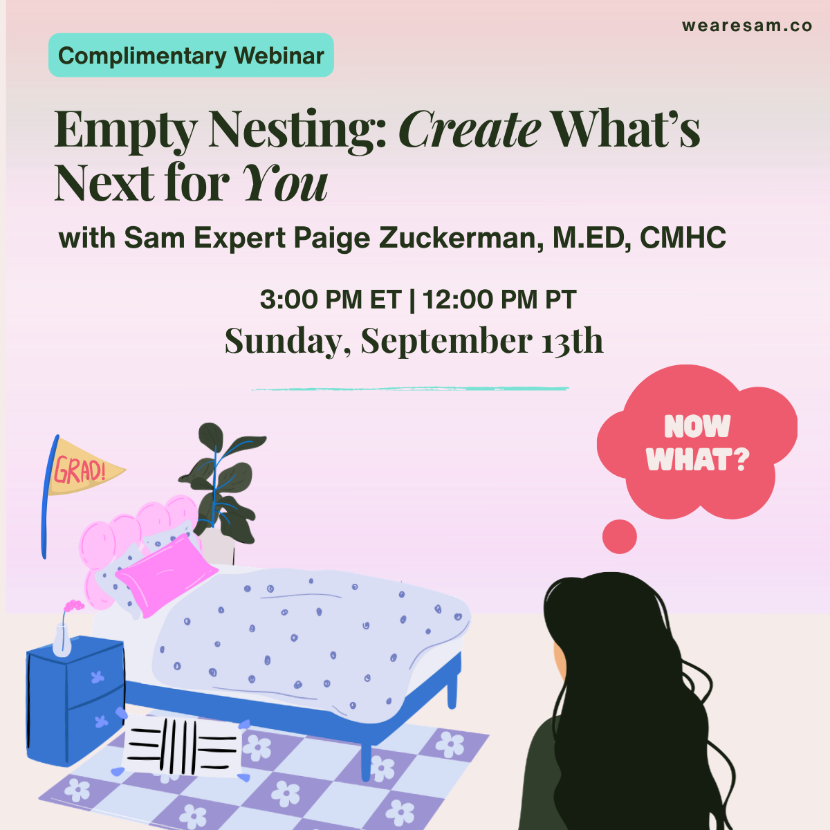 Complimentary Webinar: Empty Nesting: Create What’s Next for You