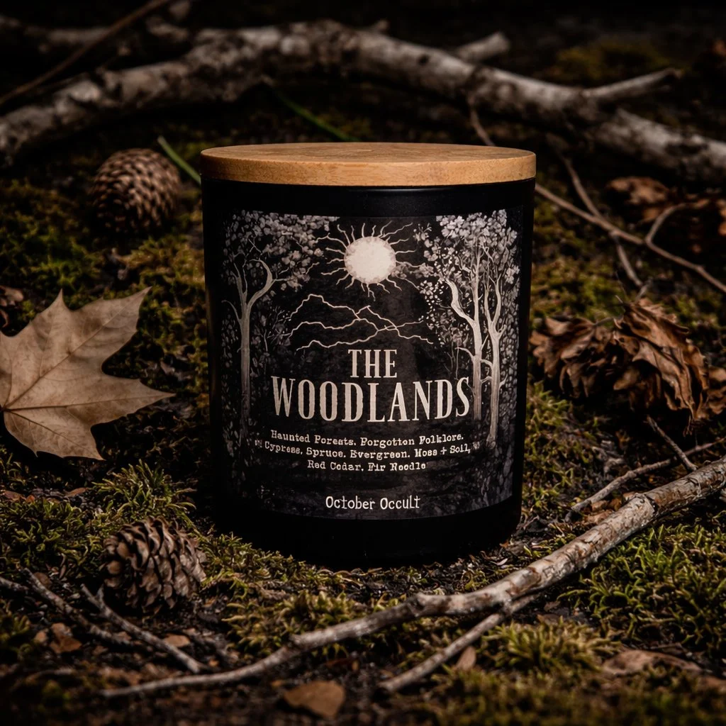 THE WOODLANDS  | Wood Wick + Soy Coconut Wax Blend - blue spruce, cypress, cedar, rich soil