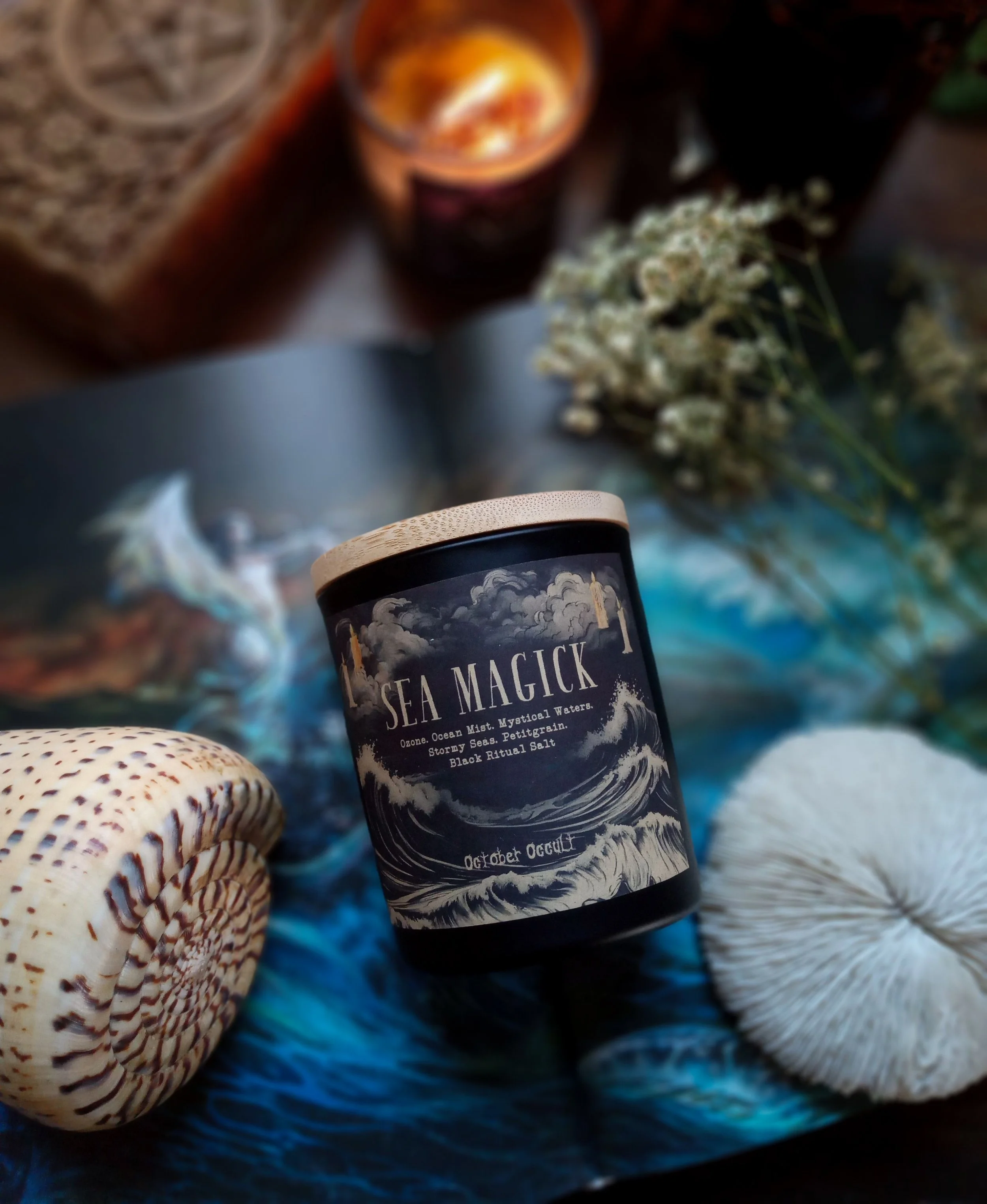 SEA MAGICK | Wood Wick + Soy Coconut Wax Blend - ozone, ocean mist, petitgrain