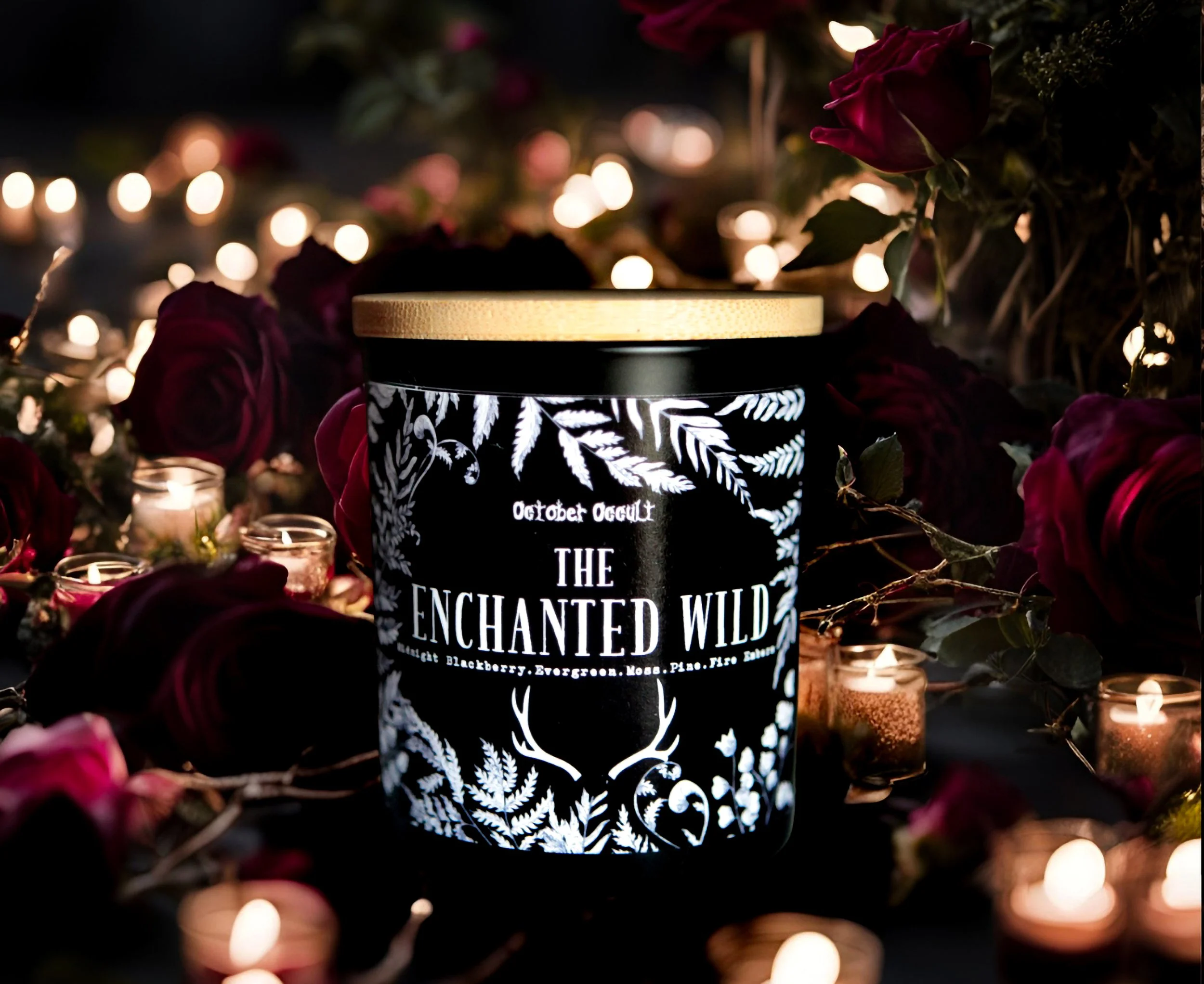 ENCHANTED WILD  | Wood Wick + Soy Coconut Wax Blend - evergreen, blackberry, pine