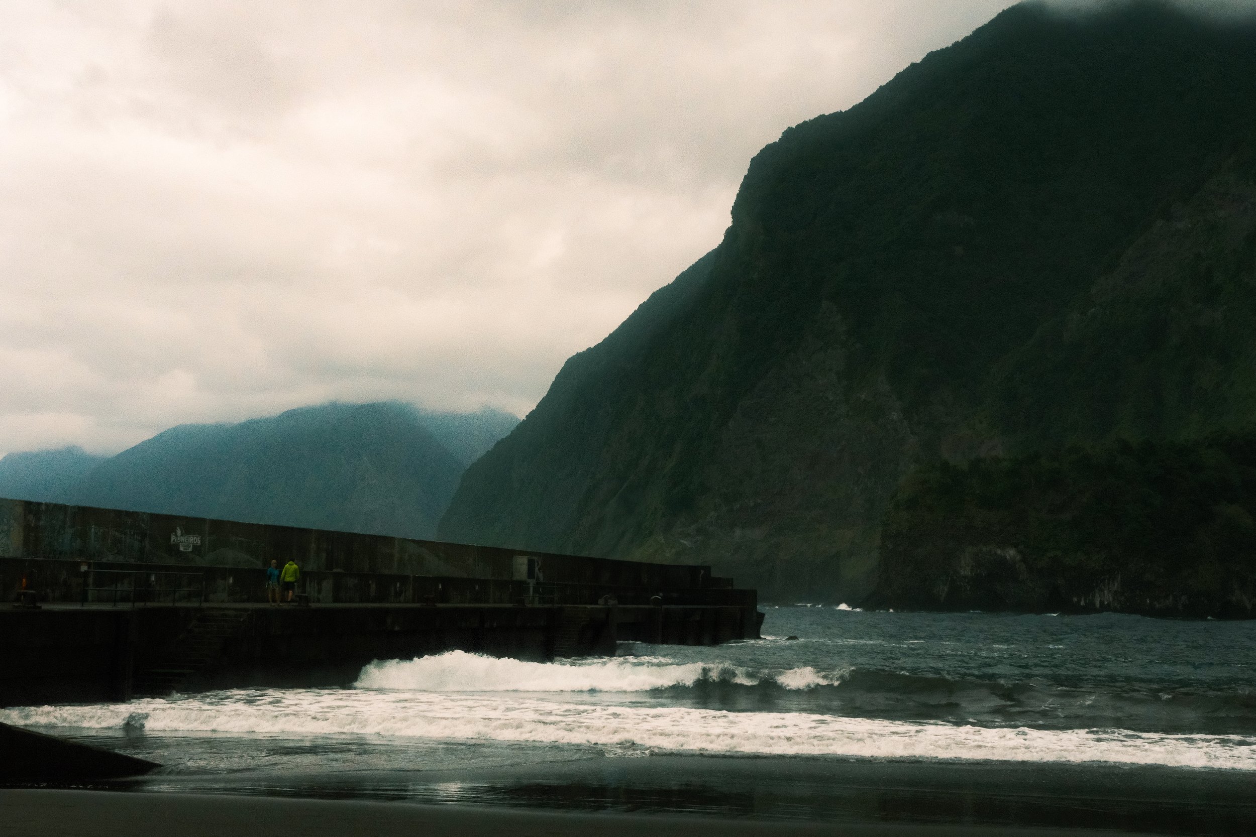 Seixal Serenity, Where Mountains Meet Black Sand. Seixal, Praia do Porto do Seixal, Madeira.