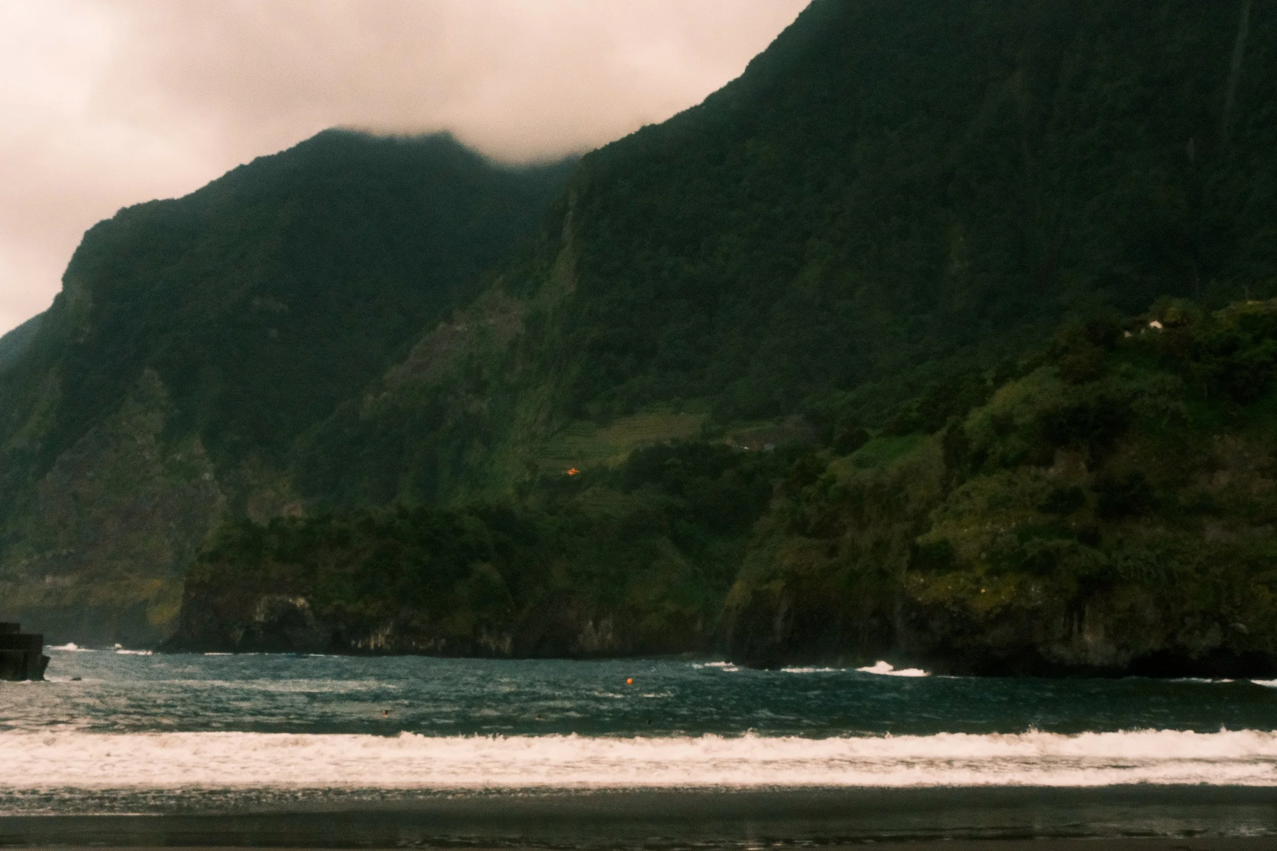 Seixal Serenity, Where Mountains Meet Black Sand. Seixal, Praia do Porto do Seixal, Madeira.