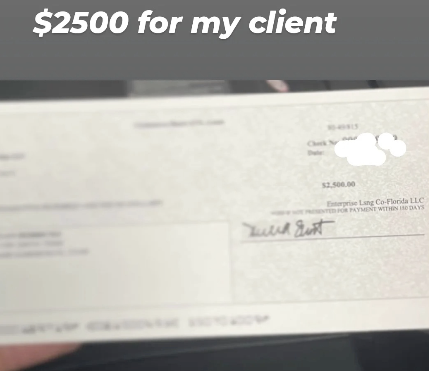 Settlement Check Credit Repair