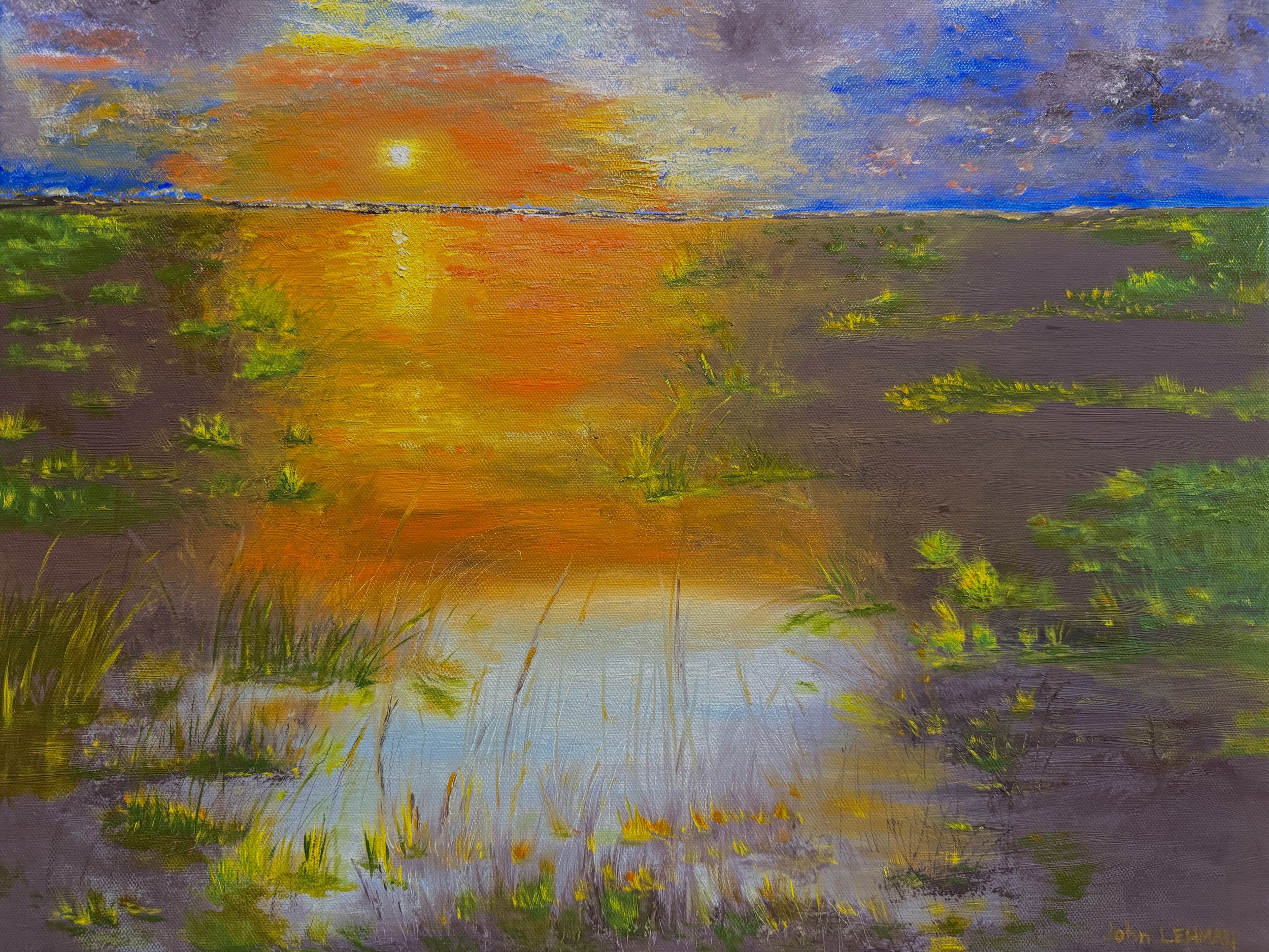 Sunset over the Bog - 16x20