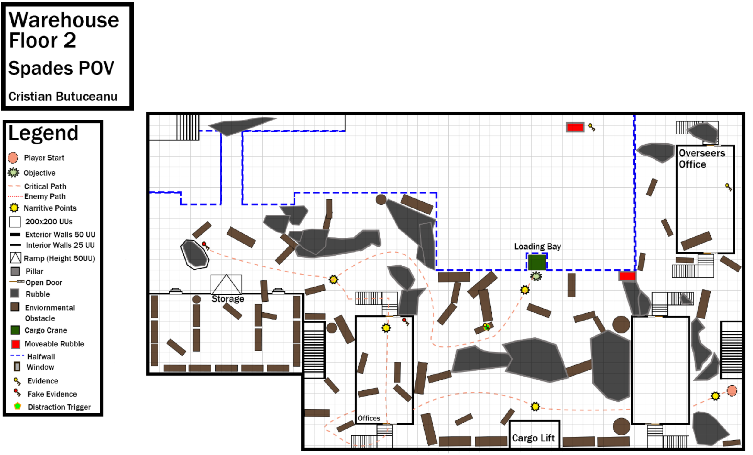 Spades Floor 2 Map