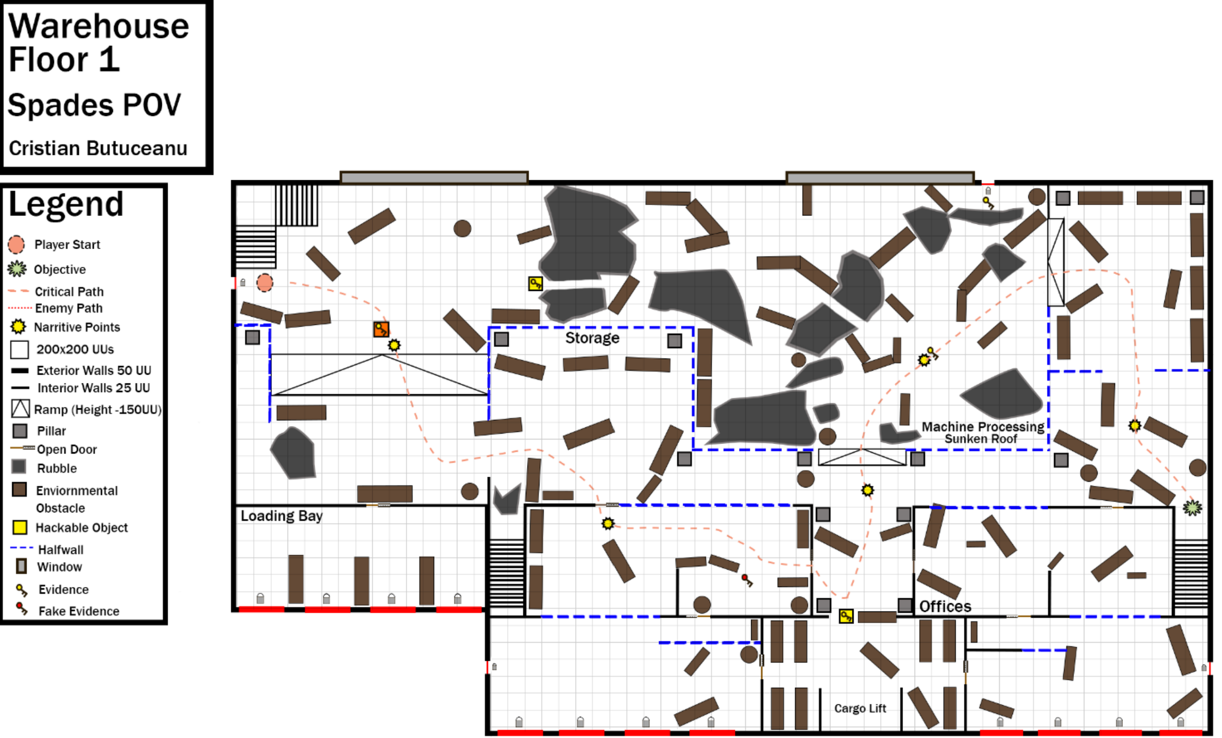 Spades Floor 1 Map