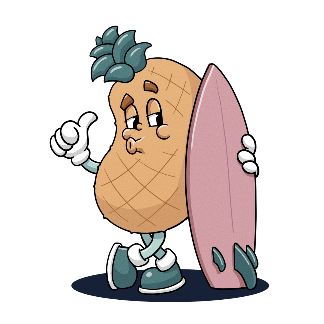 Illustration1 Pineapple with Surfboard_shadow.png
