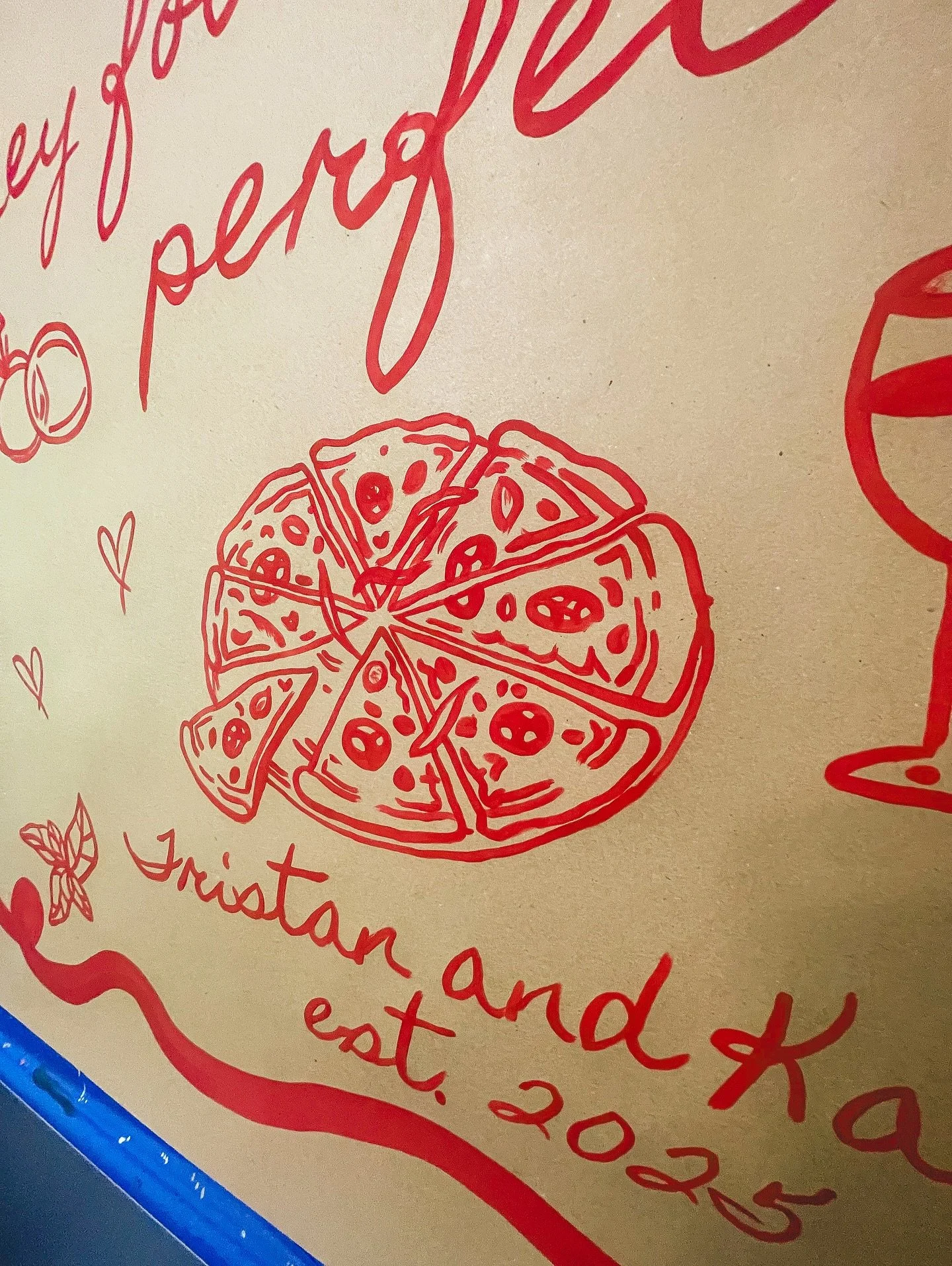 True love, extra cheese, and a side of forever please 🍕💍 Tristan + Kaitlin found their perfect slice 🥹