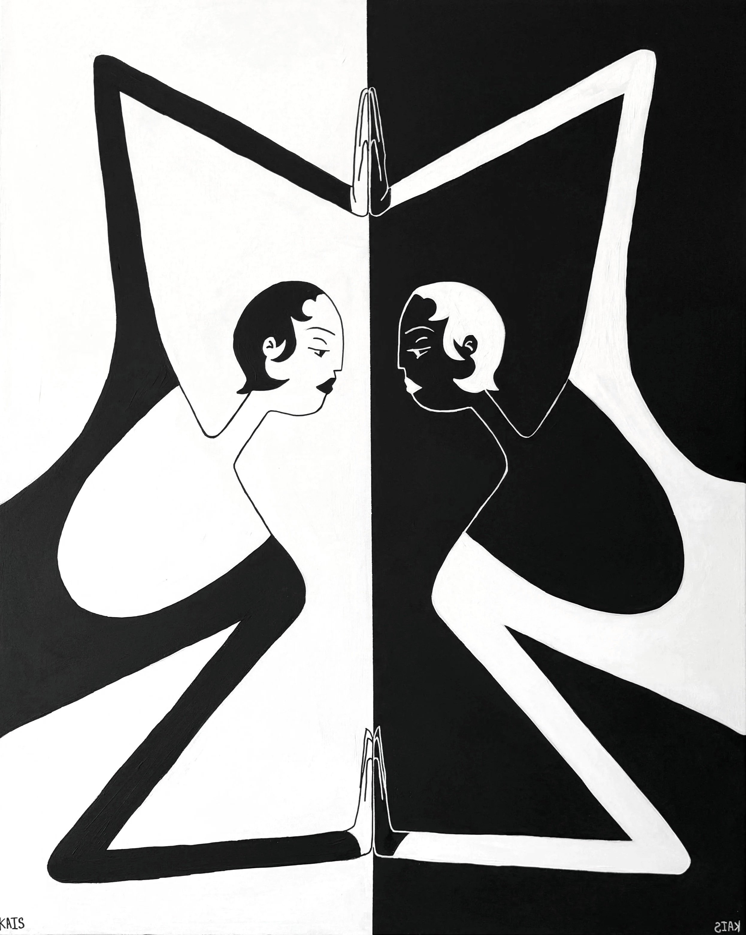 "Twin" 24 x 30 inches. Acrylic on Canvas. 2026 