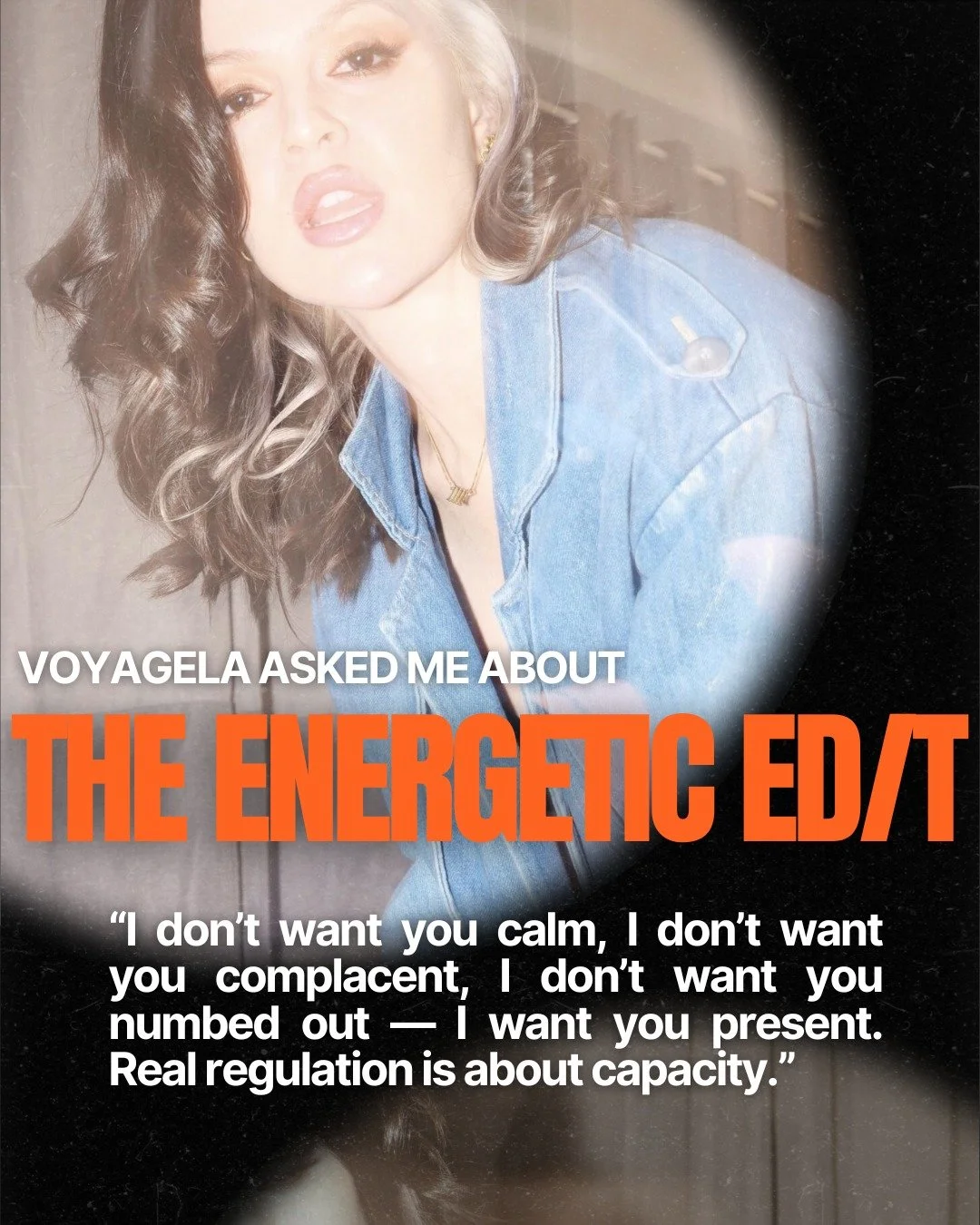 I sat down with VoyageLA to talk about the rebellion that built my life and became the DNA of THE ENERGETIC ED/T &mdash; the burning down, the rebuilding, the science, the intuition, and the alignment I refuse to lose again. 💥 

Interview is live. ?