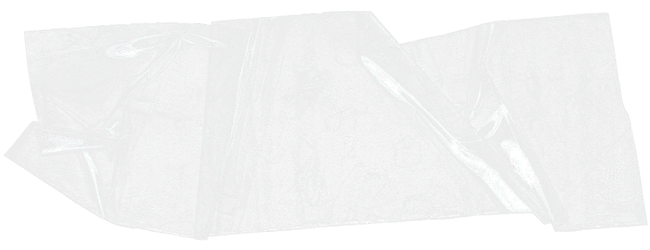 Crumpled clear packing tape strip