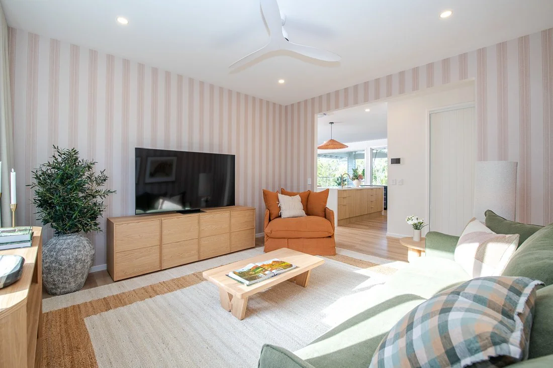 Feature wall wallpaper installed in Brisbane