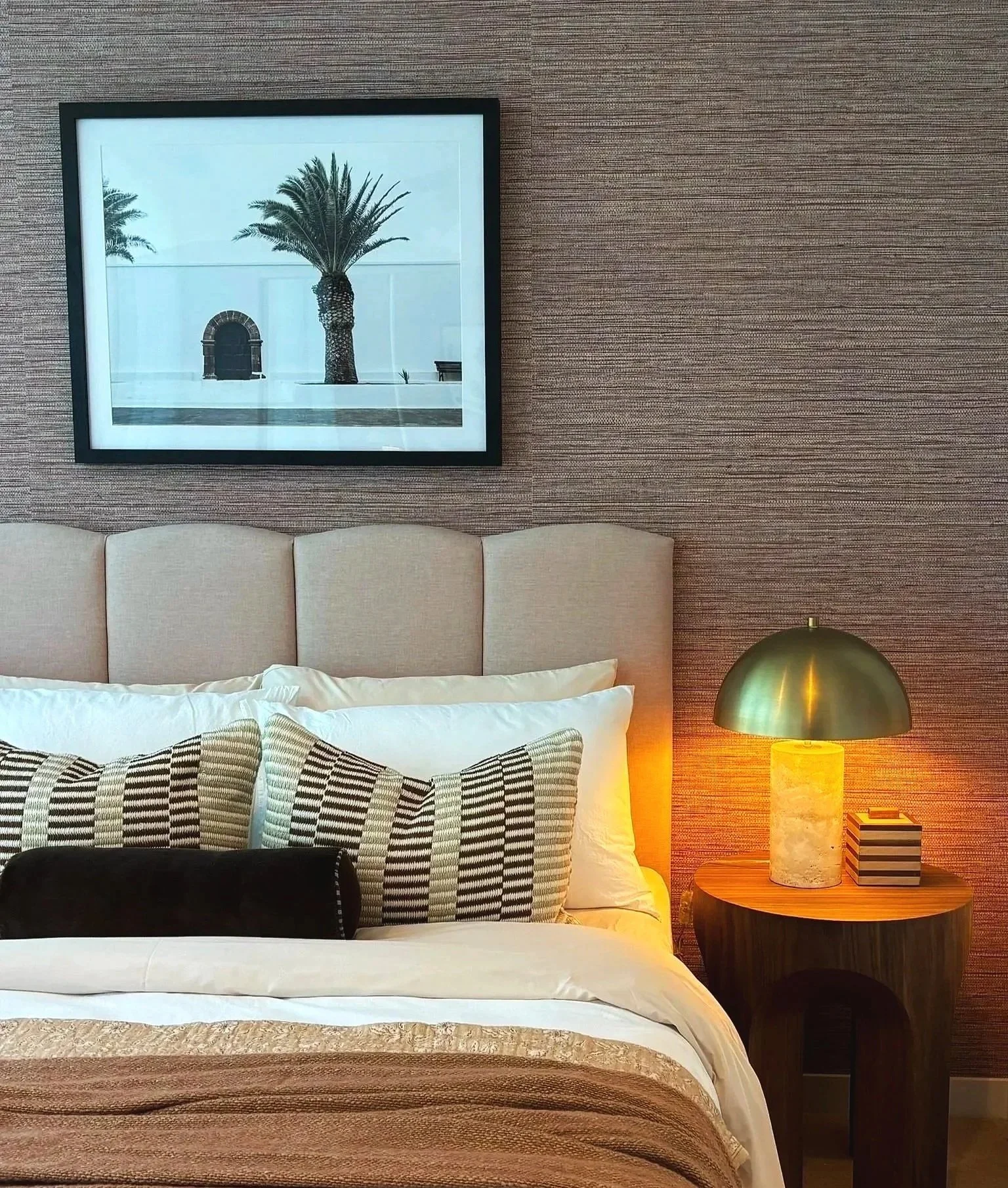 Wallpaper installation in gold coast bedroom