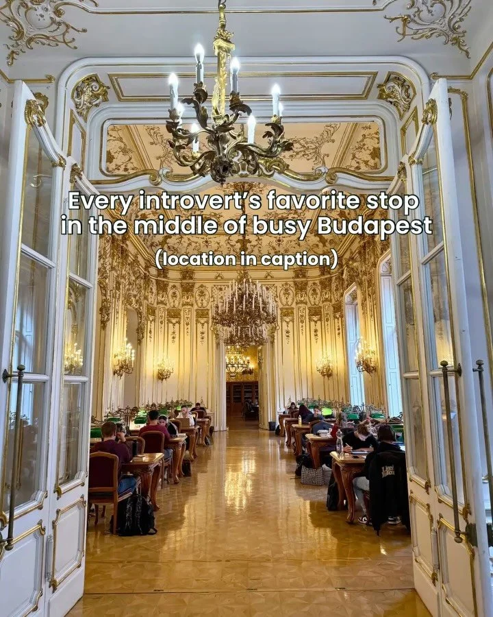 Can you imagine just snuggling in with a great book amongst this majesty? 🤯&nbsp;

I felt like I was sitting in Belle&rsquo;s castle waiting for the waltzing to start 🏰&nbsp;🩰 

If you&rsquo;re headed to Budapest anytime soon, you won&rsquo;t want