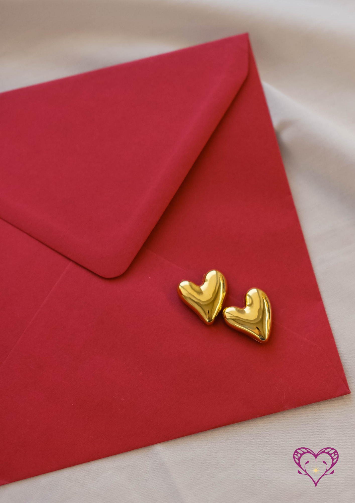 Letter with hearts