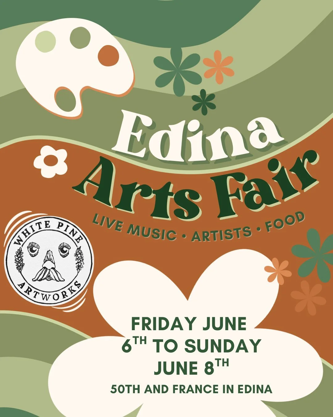 Our first event of the year is next weekend! Join us at the Edina Art Fair Friday, June 6th through Sunday, June 8th at the intersections of 50th and France in Edina, MN. We'll be at booth number 294 with all collections of our cards, stickers, paint