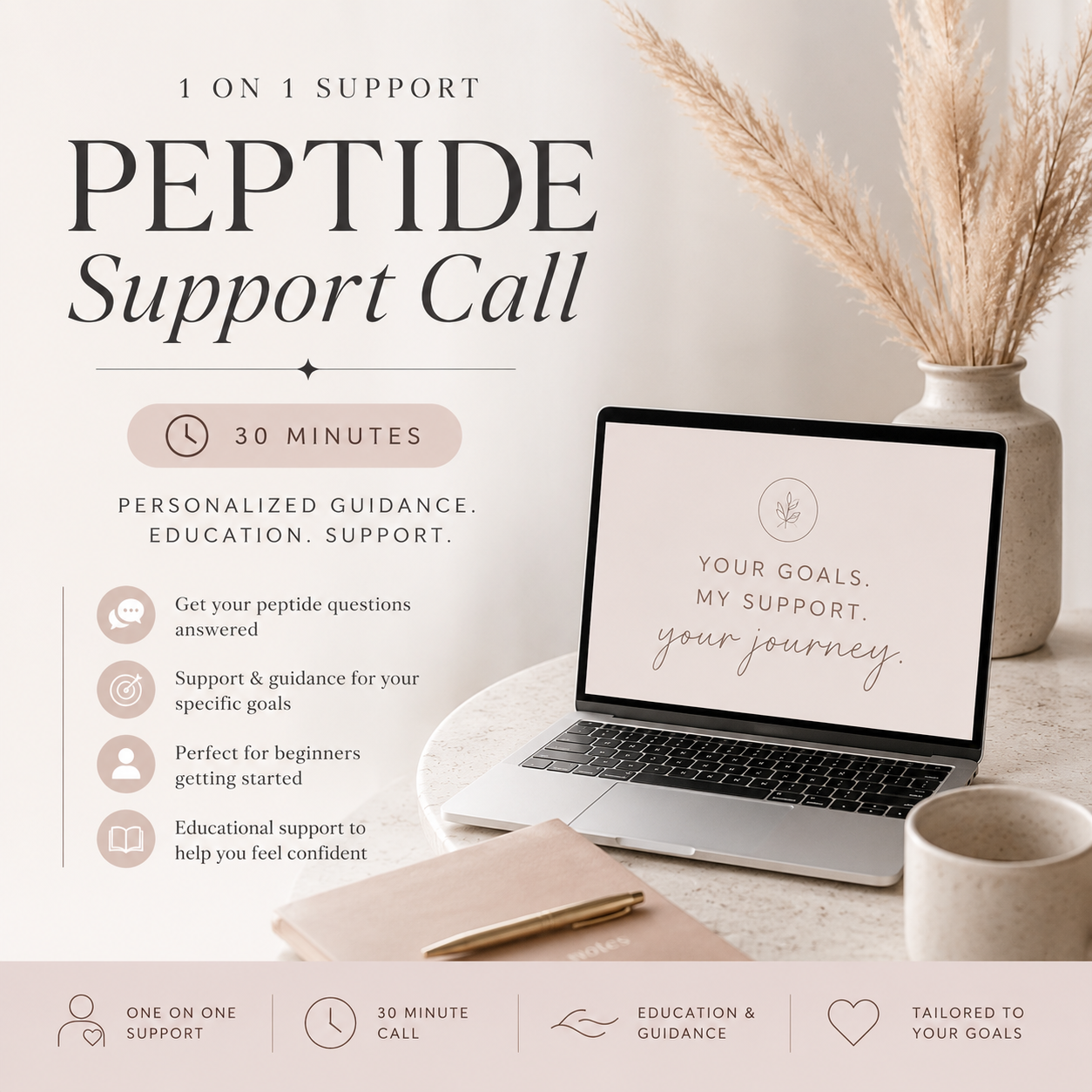 1:1 Peptide Support 30-min Call