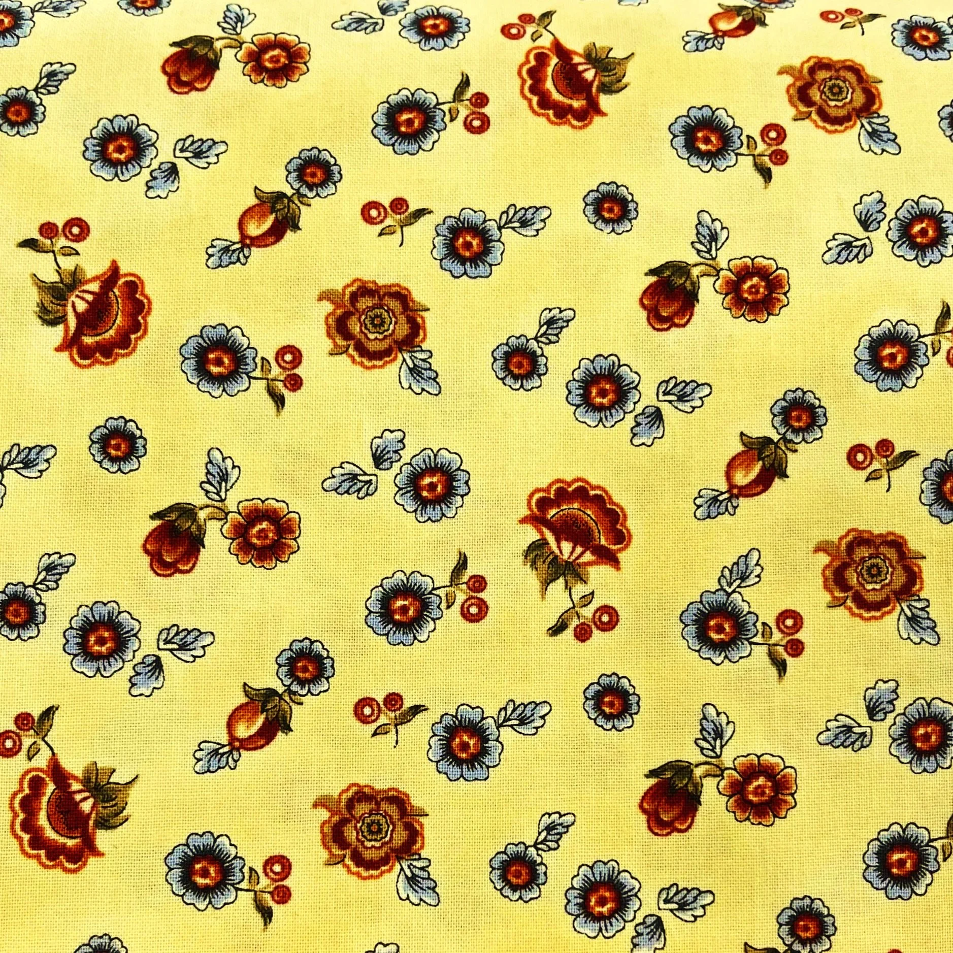 Benartex Torrington Yellow Floral Fabric (2-Yd Cut)