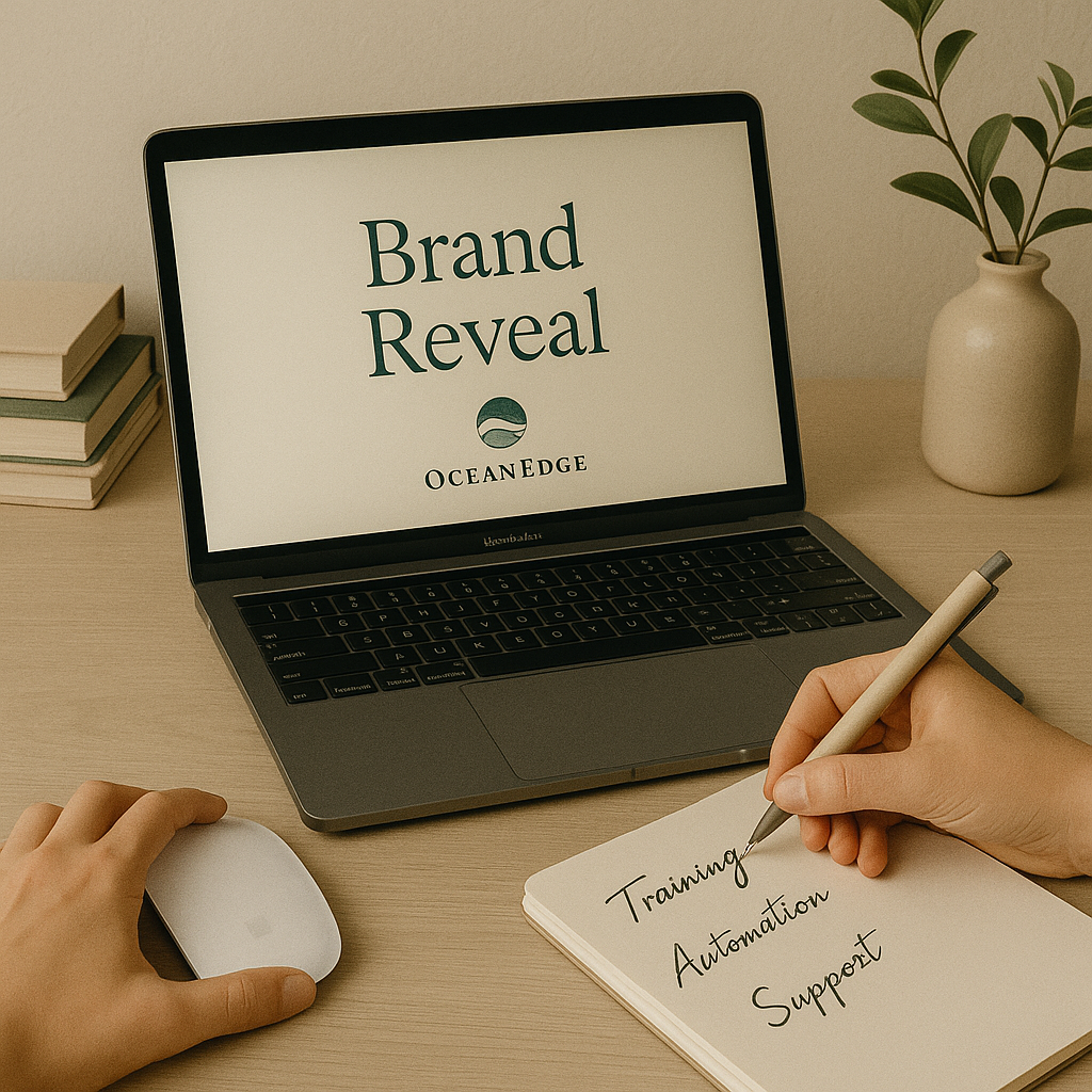 OceanEdge Creative brand launch process - launch ready for the business