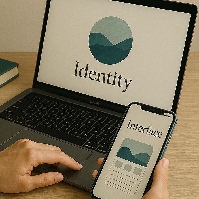 OceanEdge Creative brand launch process - design the visual identity