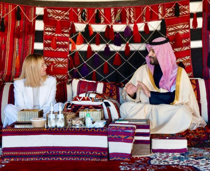 Italia Arabia Saudita Giorgia Meloni Mohammad Bin Salman