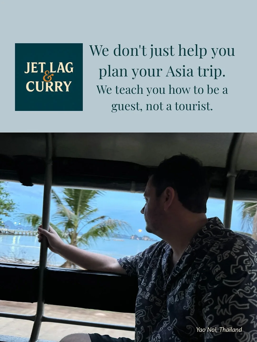 We don’t just plan your Asia trip. We teach you how to be a guest, not a tourist. Cultural competency. Confidence. Connection. DM us to learn how we work.
#JetLagAndCurry #AsiaTravel #JapanTravel #ThailandTravel #SingaporeTravel