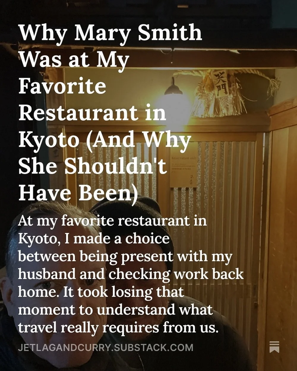 Next article in the Long Way Around series. This time, exploring why getting away and really being present is so important for the soul. Check out the full article in Substack via Link in Bio.

#travelessays #asiatravel #longwayaround #japantravel #b