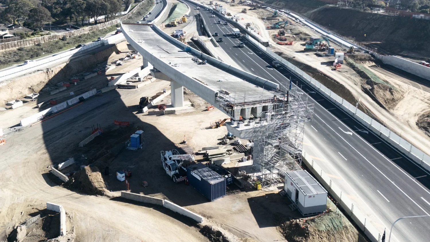 Major road infrastructure project under construction
